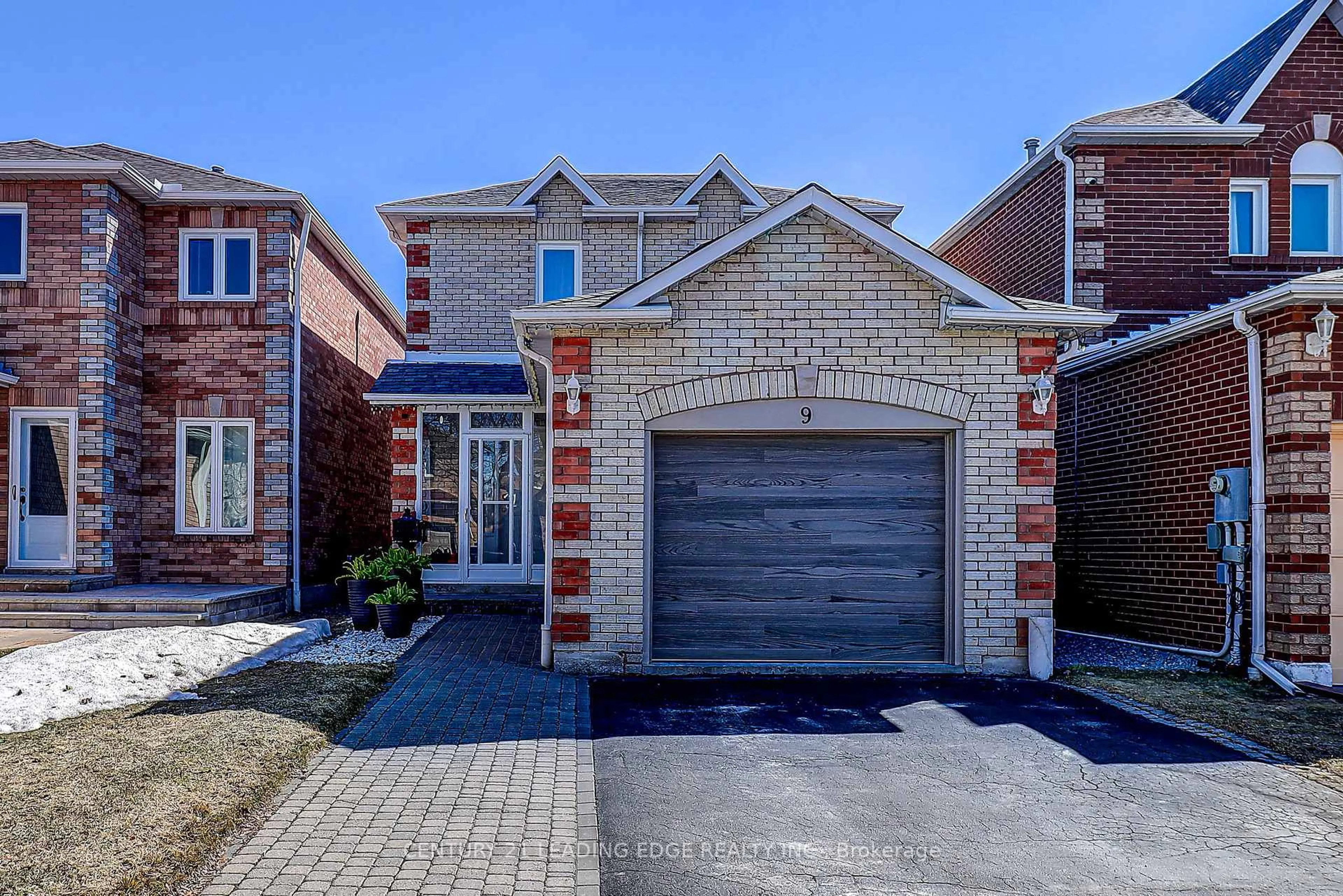 Home with brick exterior material, street for 9 Card St, Ajax Ontario L1T 3V1