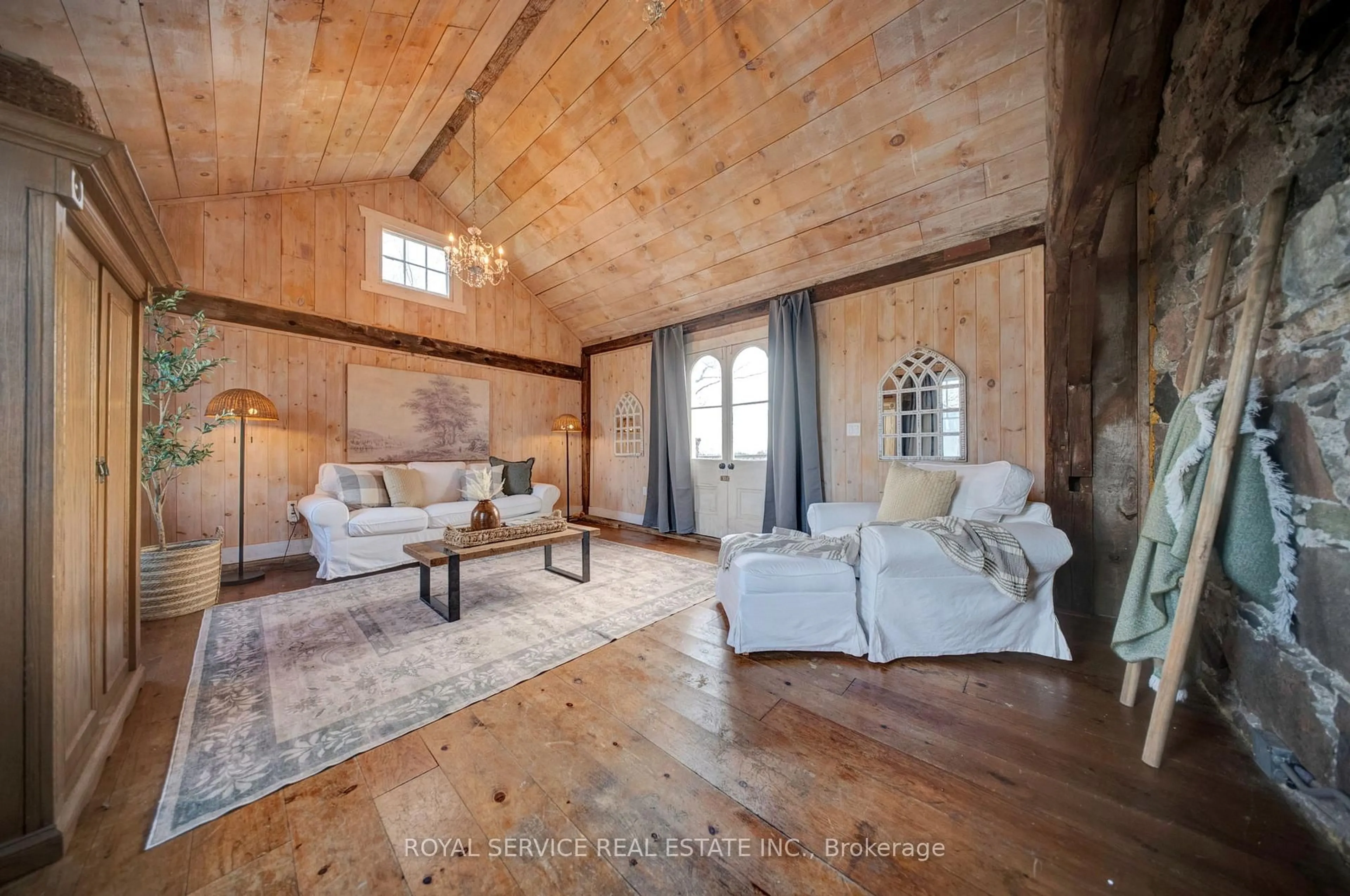 Living room with furniture, wood/laminate floor for 3775 Ganaraska Rd, Clarington Ontario L0B 1M0