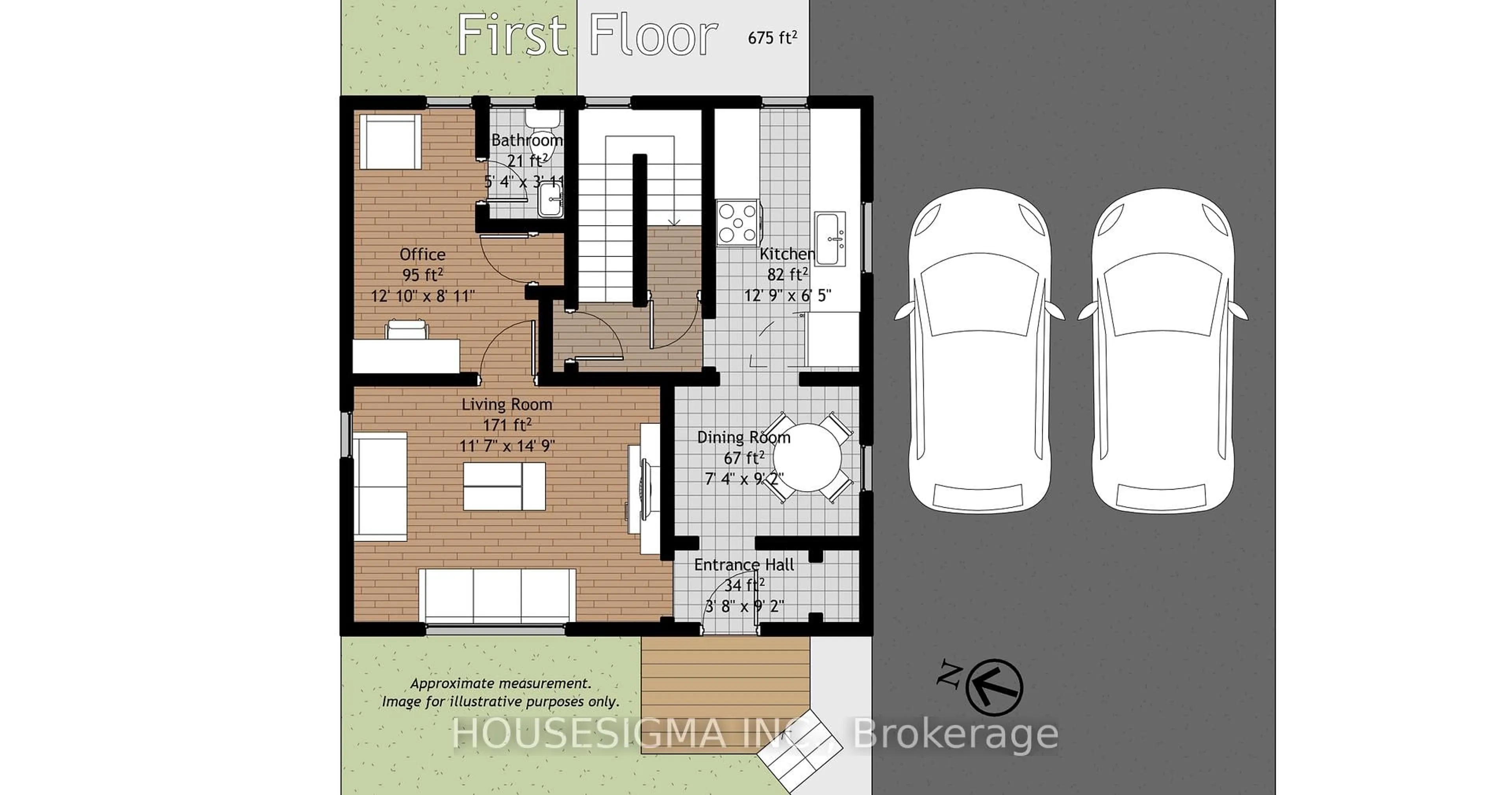 Floor plan for 301 Gibbons St, Oshawa Ontario L1J 4Y5