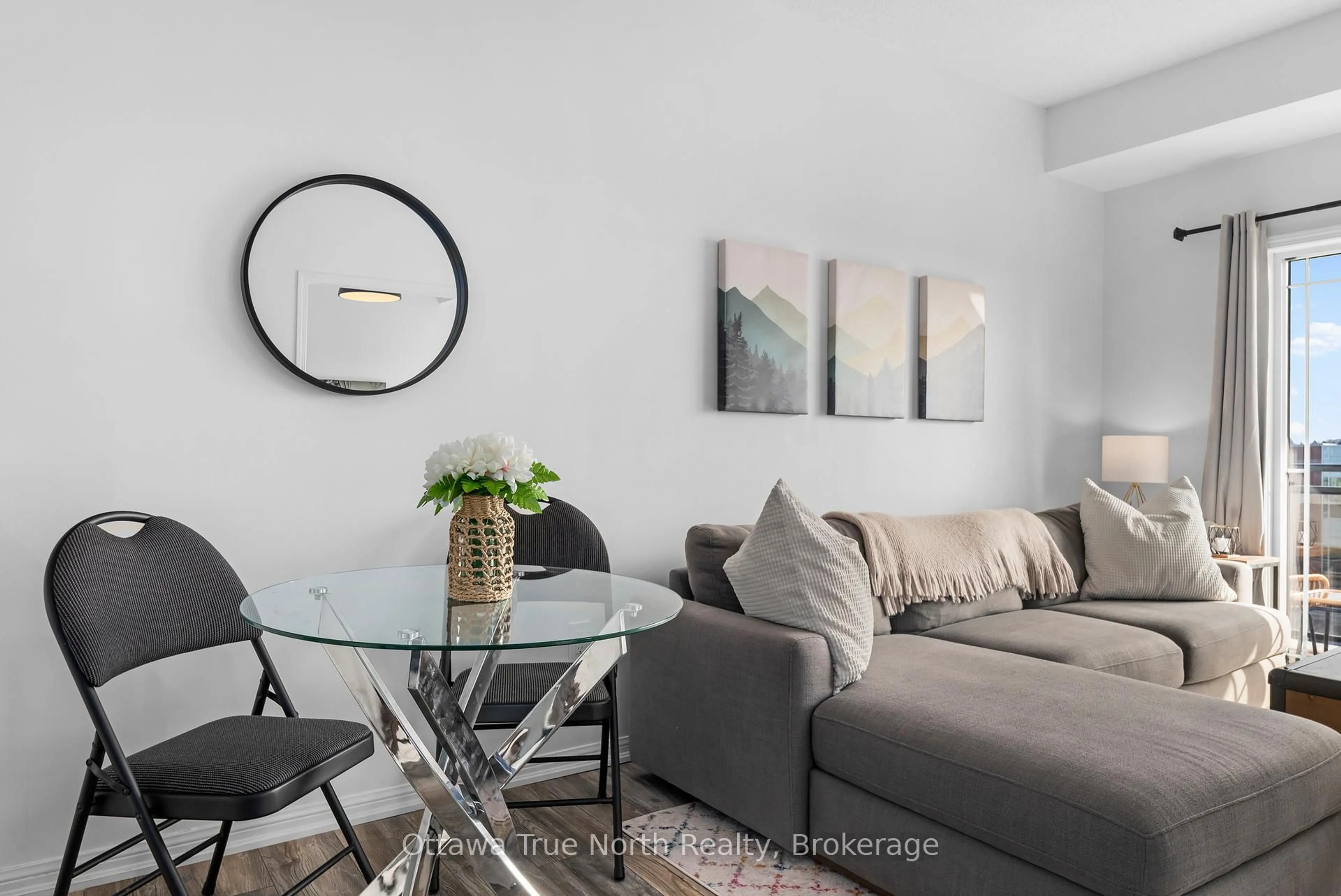 Living room with furniture, unknown for 1 Sidney Lane #303, Clarington Ontario L1C 0N5