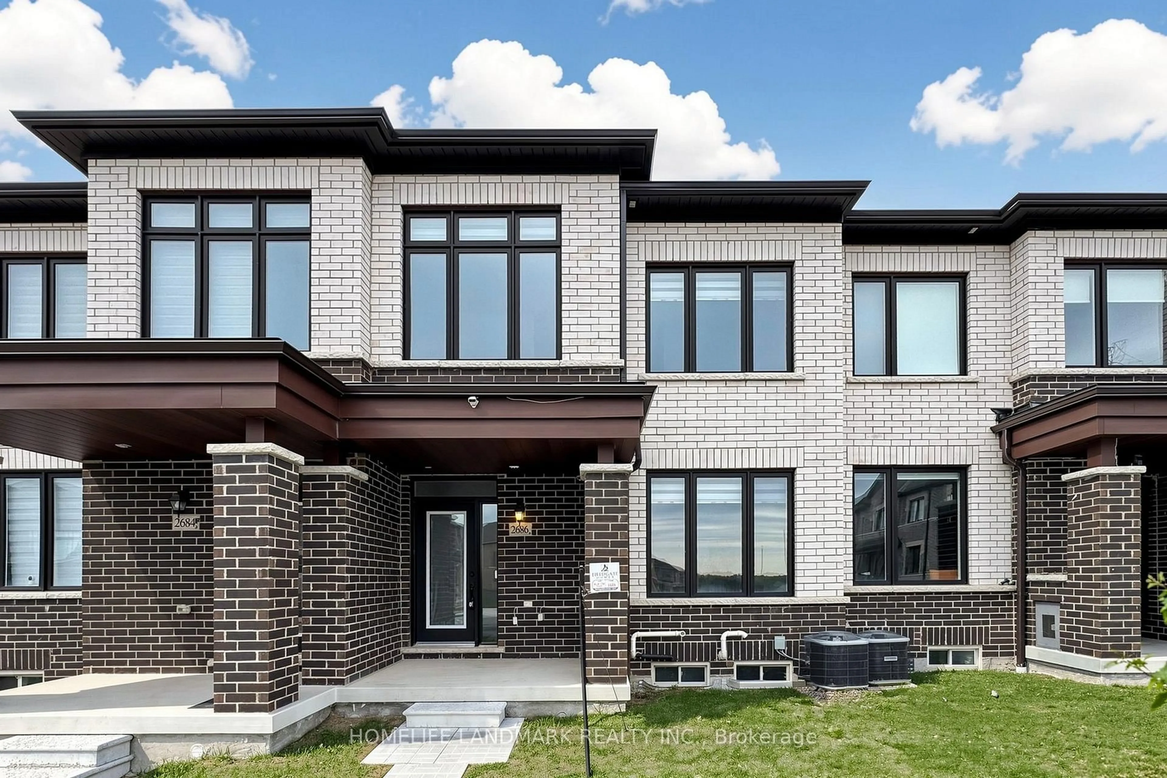 Home with brick exterior material, street for 2686 Delphinium Tr, Pickering Ontario L1X 0M1