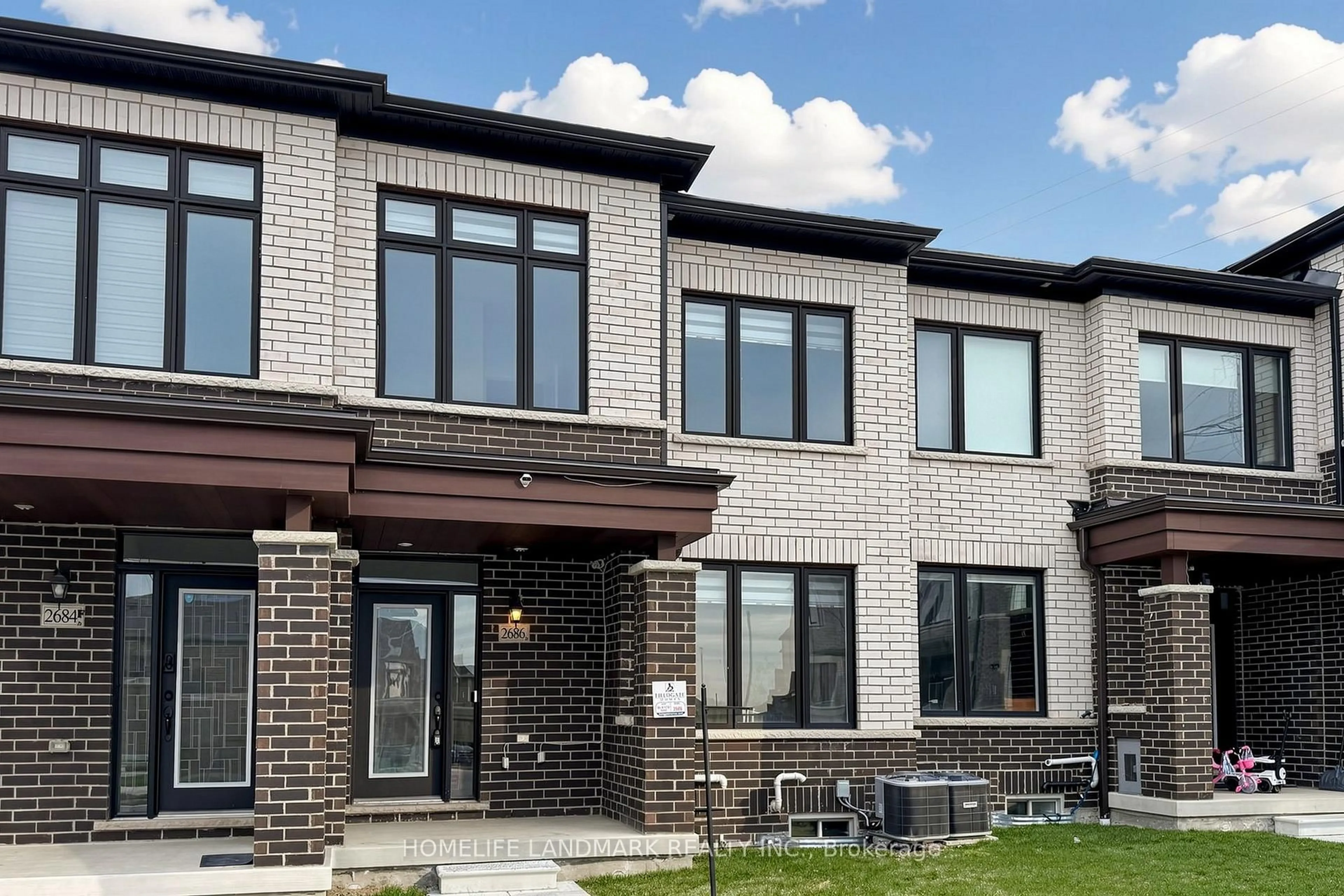 Home with brick exterior material, street for 2686 Delphinium Tr, Pickering Ontario L1X 0M1