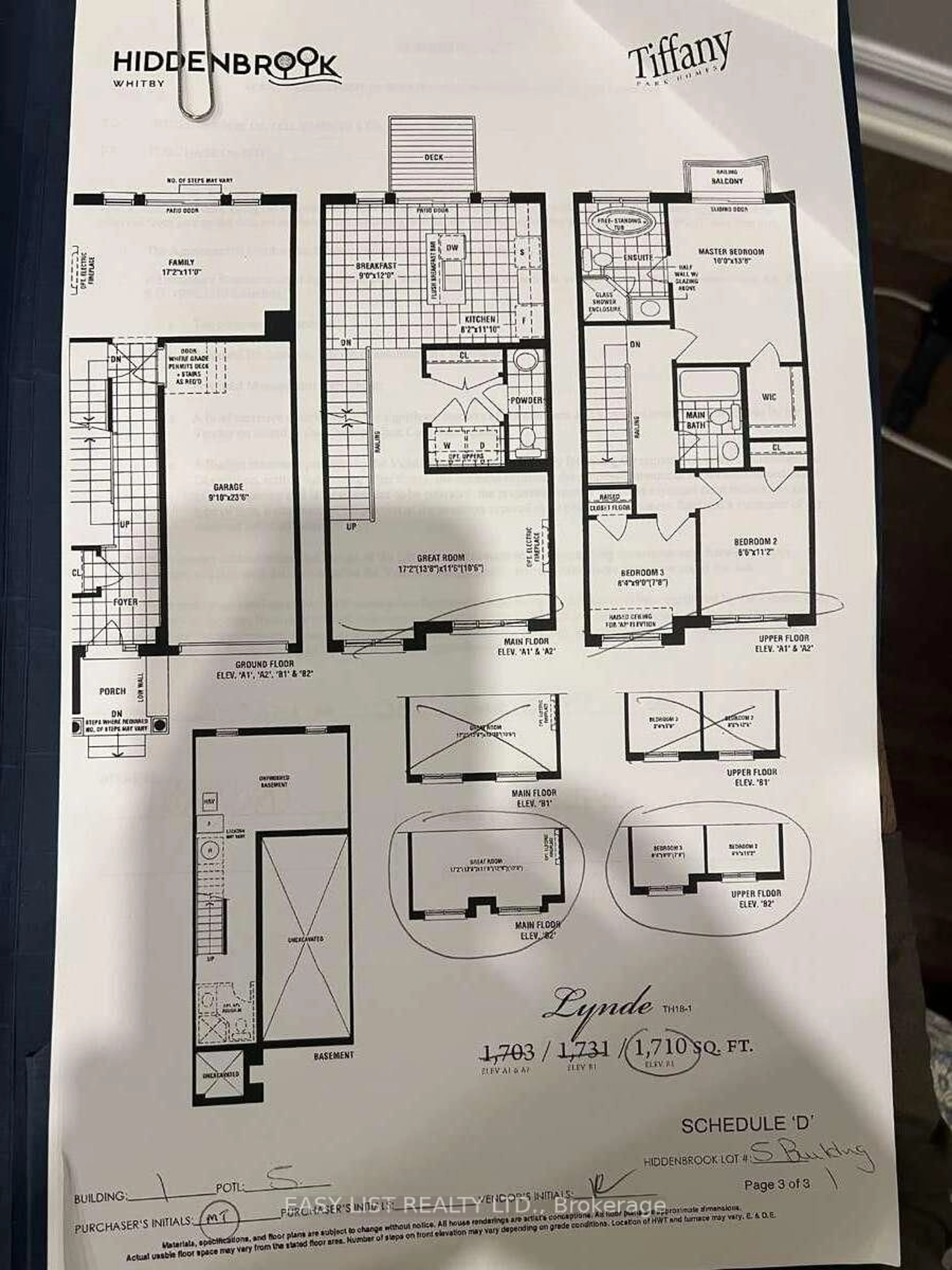 Floor plan for 38 Hallmark Way, Whitby Ontario L1P 0K2