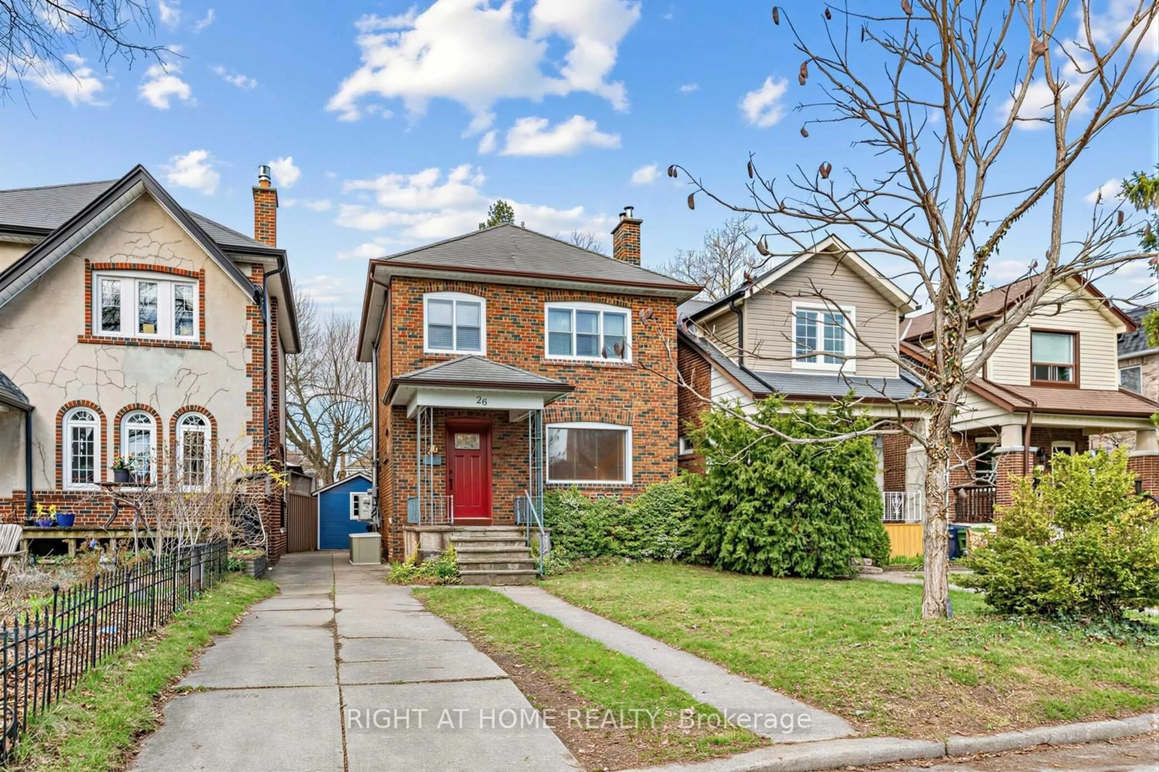 Home with brick exterior material, street for 26 Maryland Blvd, Toronto Ontario M4C 5C9