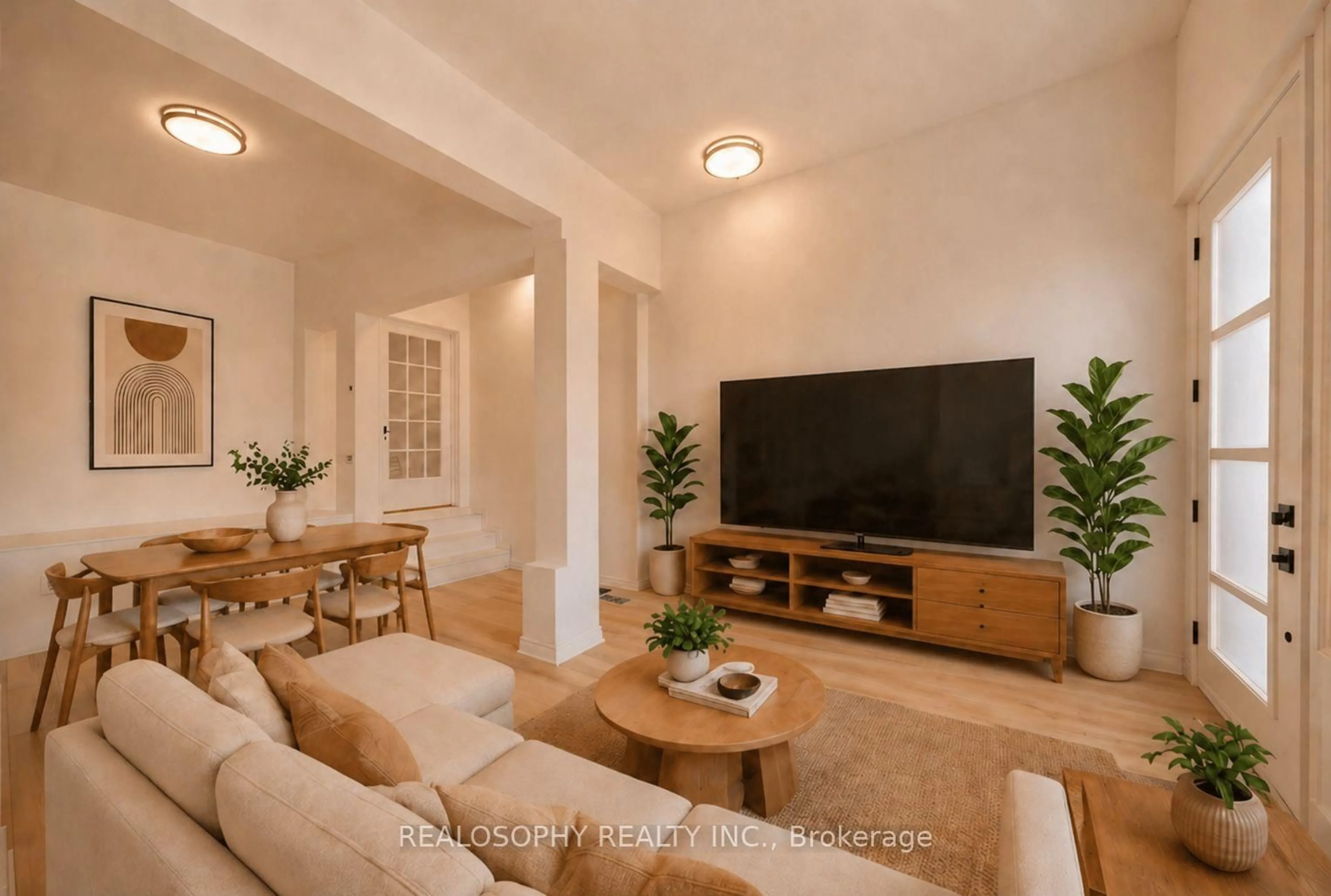 Living room with furniture, unknown for 865 Pape Ave, Toronto Ontario M4K 3T7