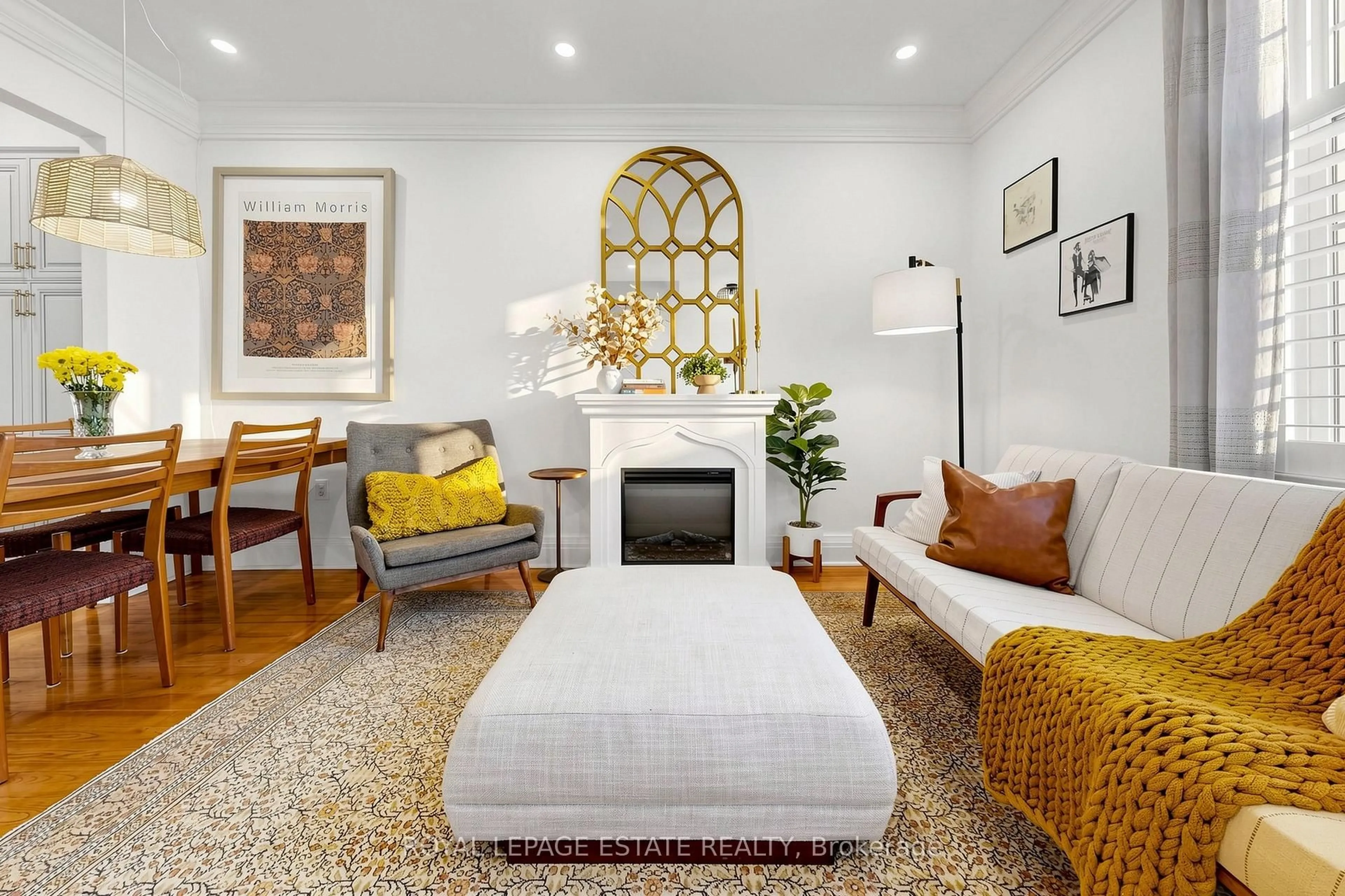 Living room with furniture, unknown for 823 Sammon Ave, Toronto Ontario M4C 2E7