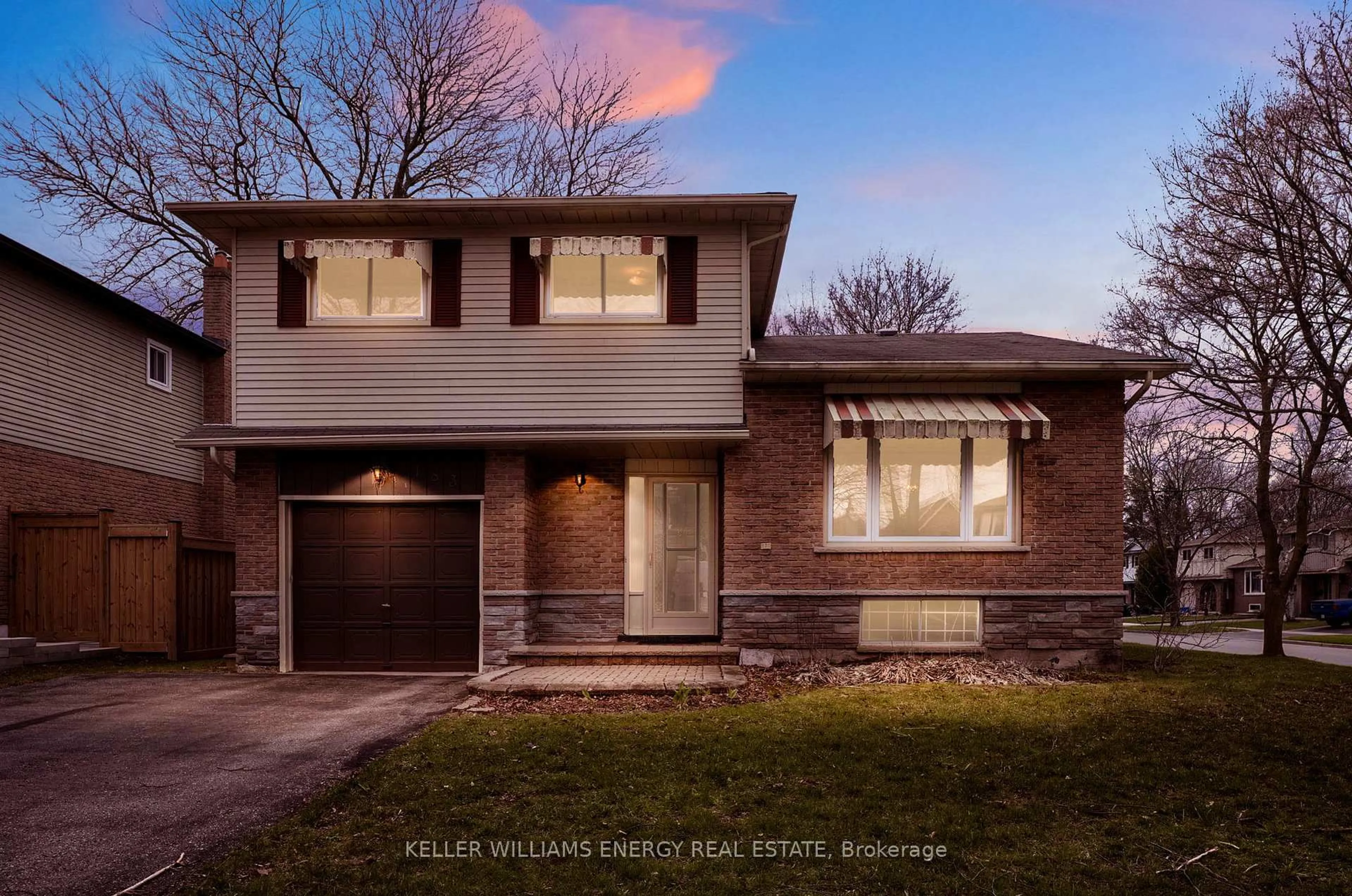 Home with brick exterior material, street for 183 Gadsby Dr, Whitby Ontario L1N 6R9