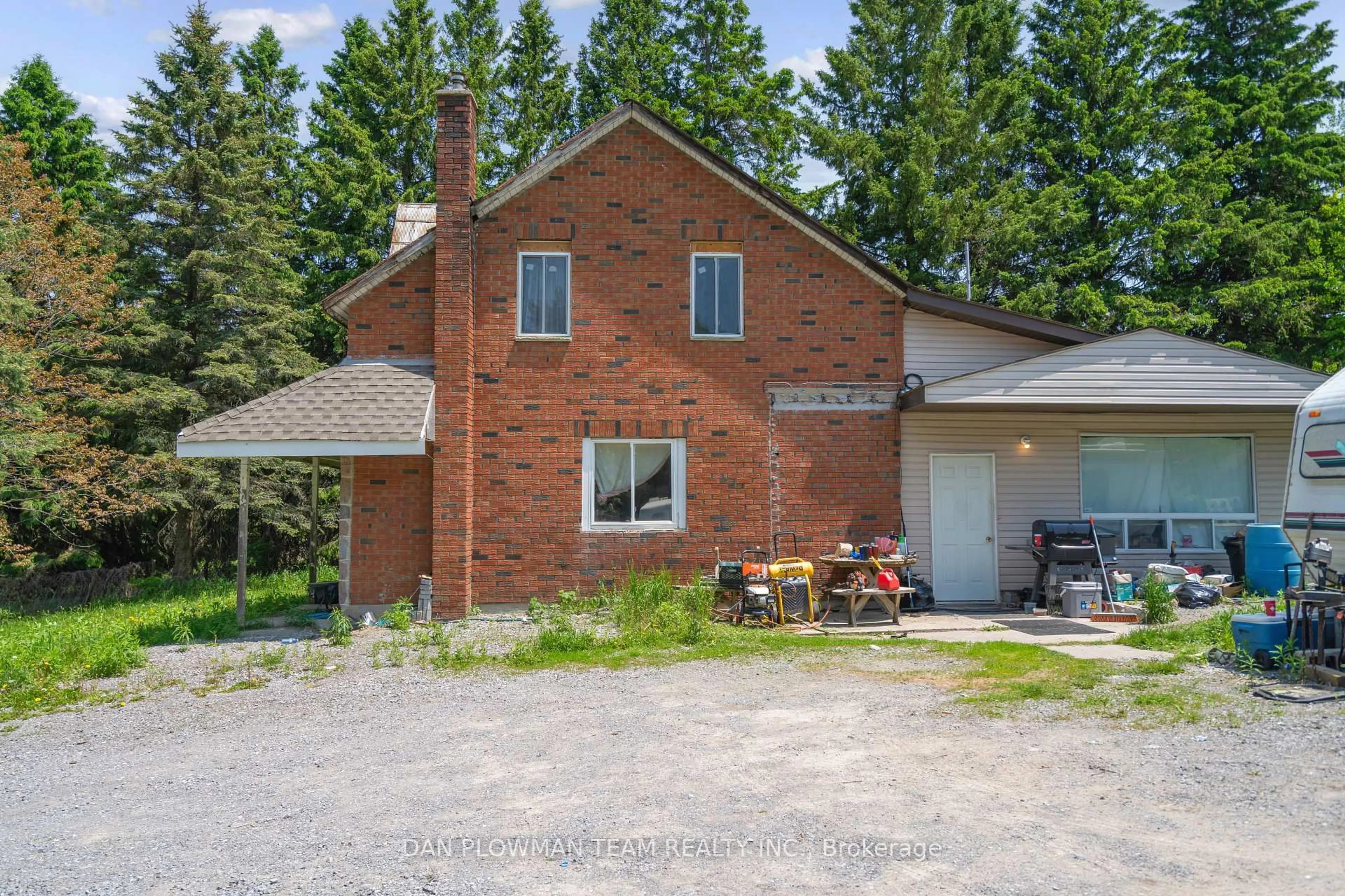 A pic from outside/outdoor area/front of a property/back of a property/a pic from drone, street for 3221 Regional Road 20 Rd, Clarington Ontario L0A 1K0