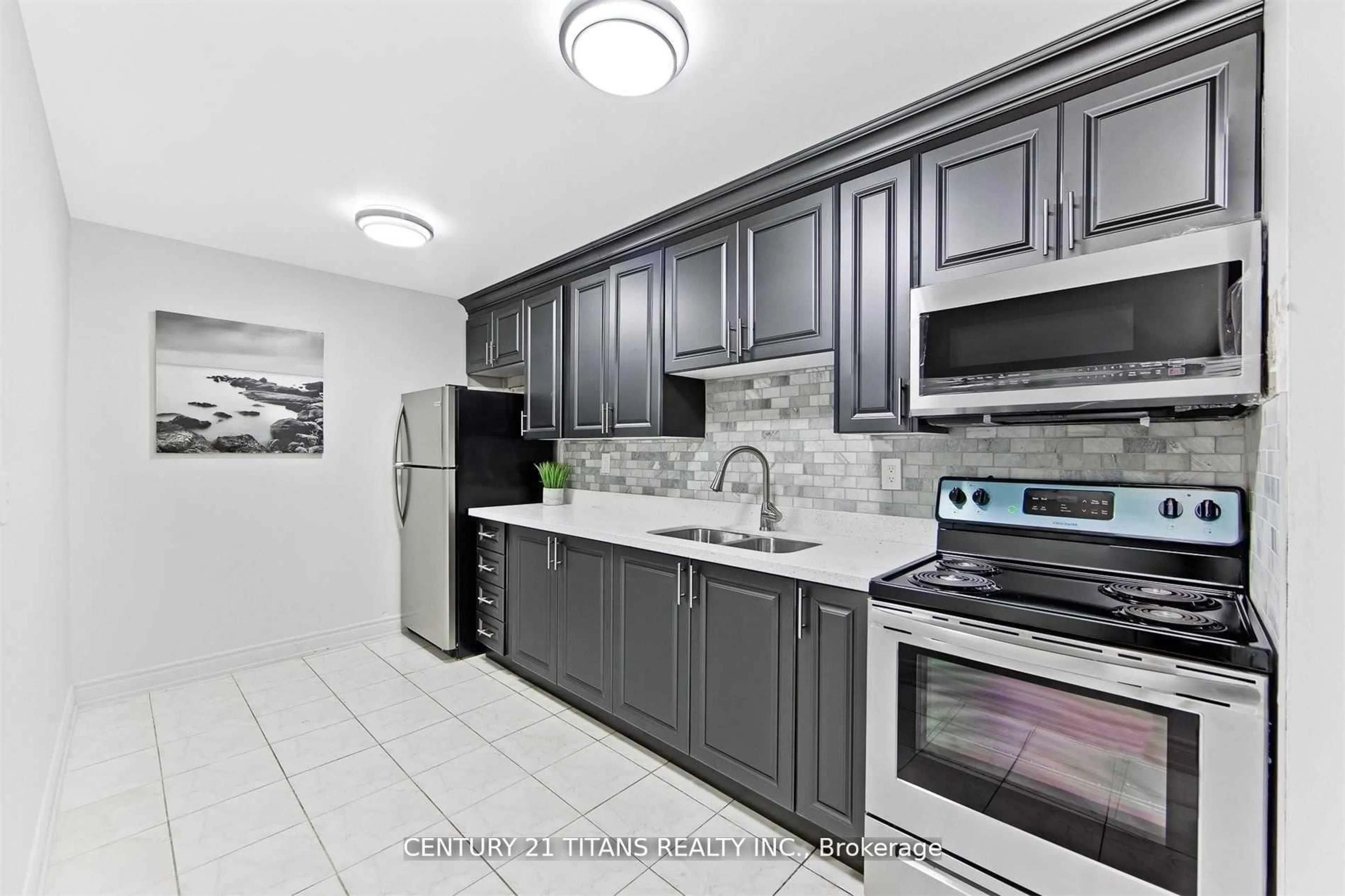 Standard kitchen, ceramic/tile floor for 4064 Lawrence Ave ##510, Toronto Ontario M1E 4V6