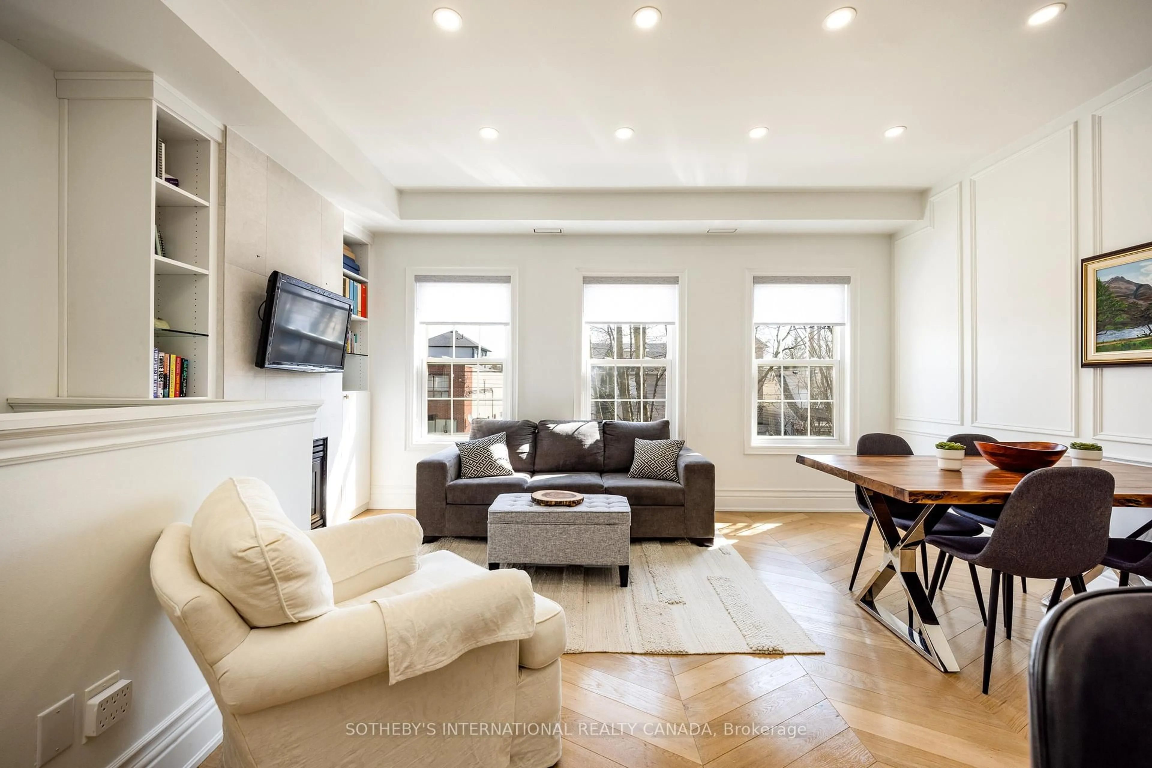 Living room with furniture, unknown for 74 Coxwell Ave #C, Toronto Ontario M4L 3A7