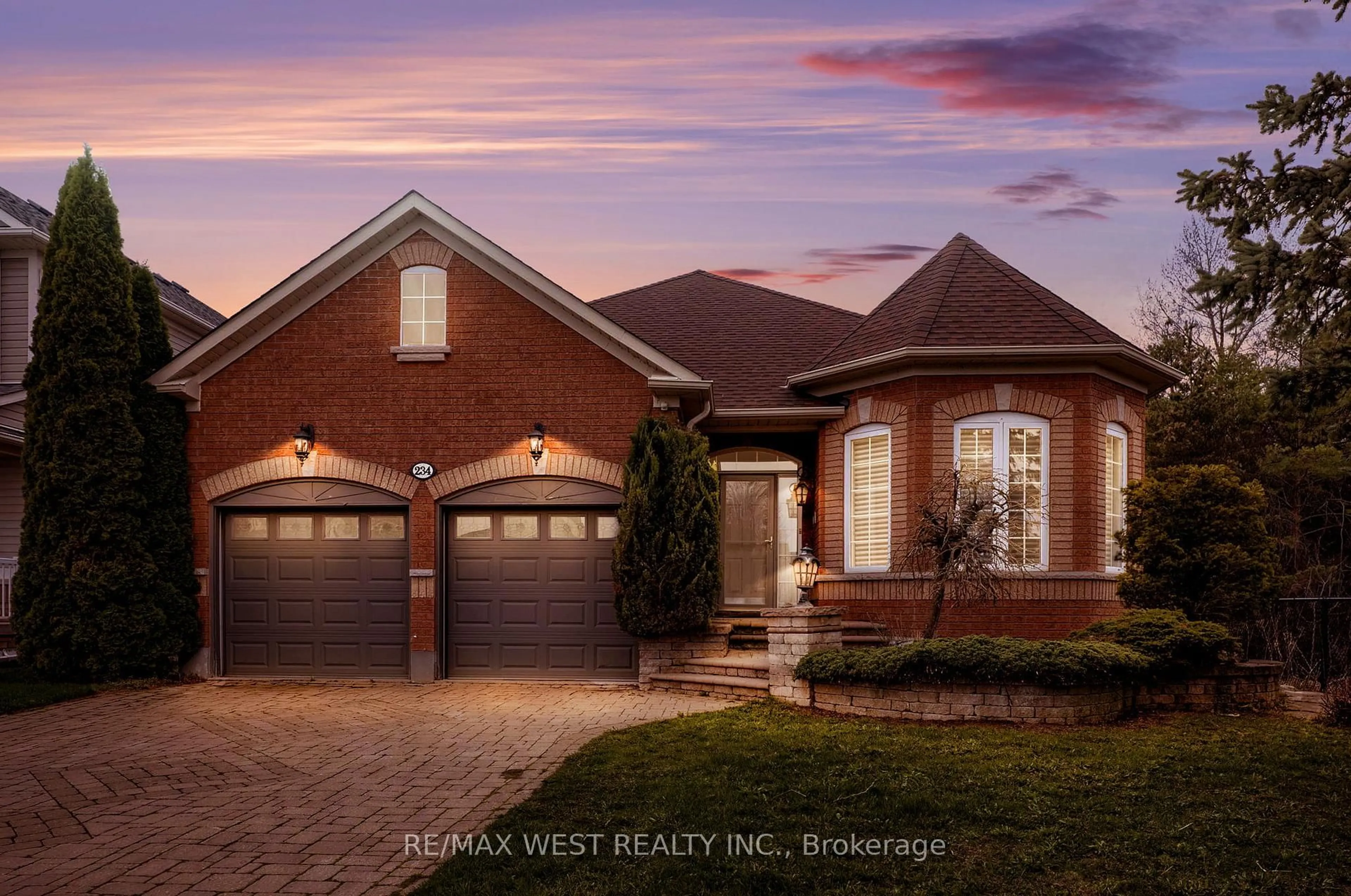 Home with brick exterior material, street for 234 Roseborough Crt, Scugog Ontario L9L 2E6