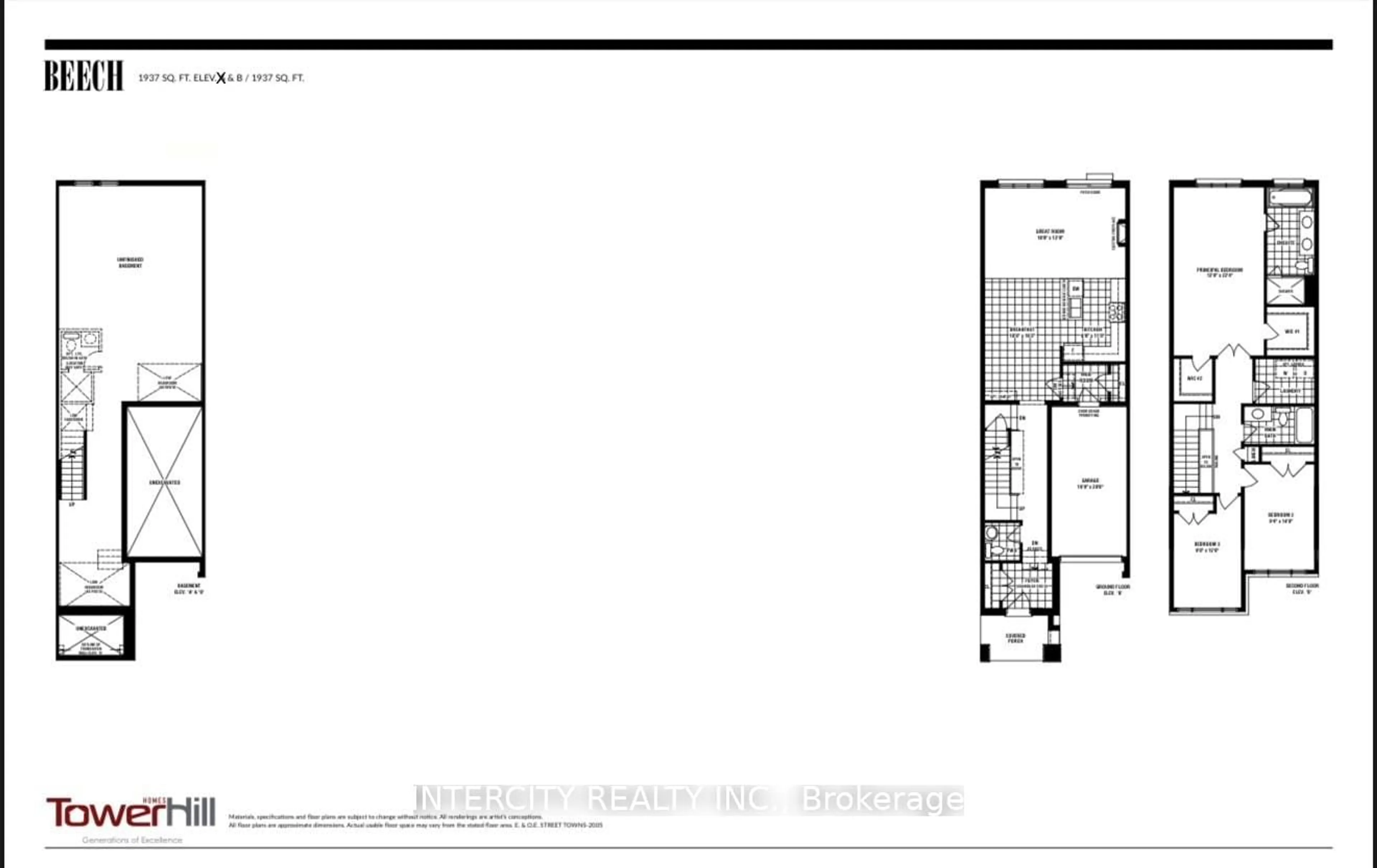 Floor plan for 975 Elizabeth Mackenzie Dr, Pickering Ontario L0H 1J0