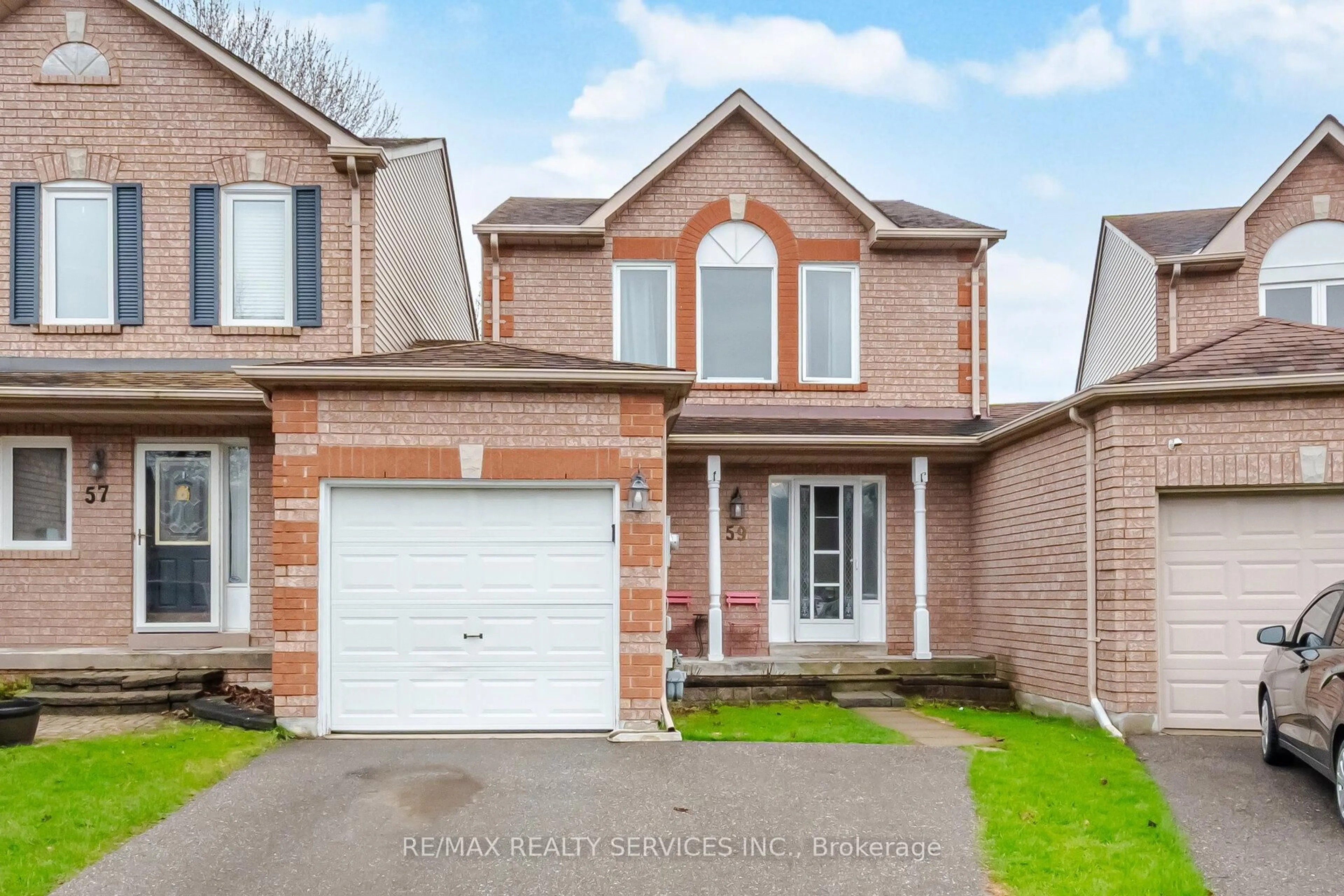 Home with brick exterior material, street for 59 Fry Cres, Clarington Ontario L1C 4Y3