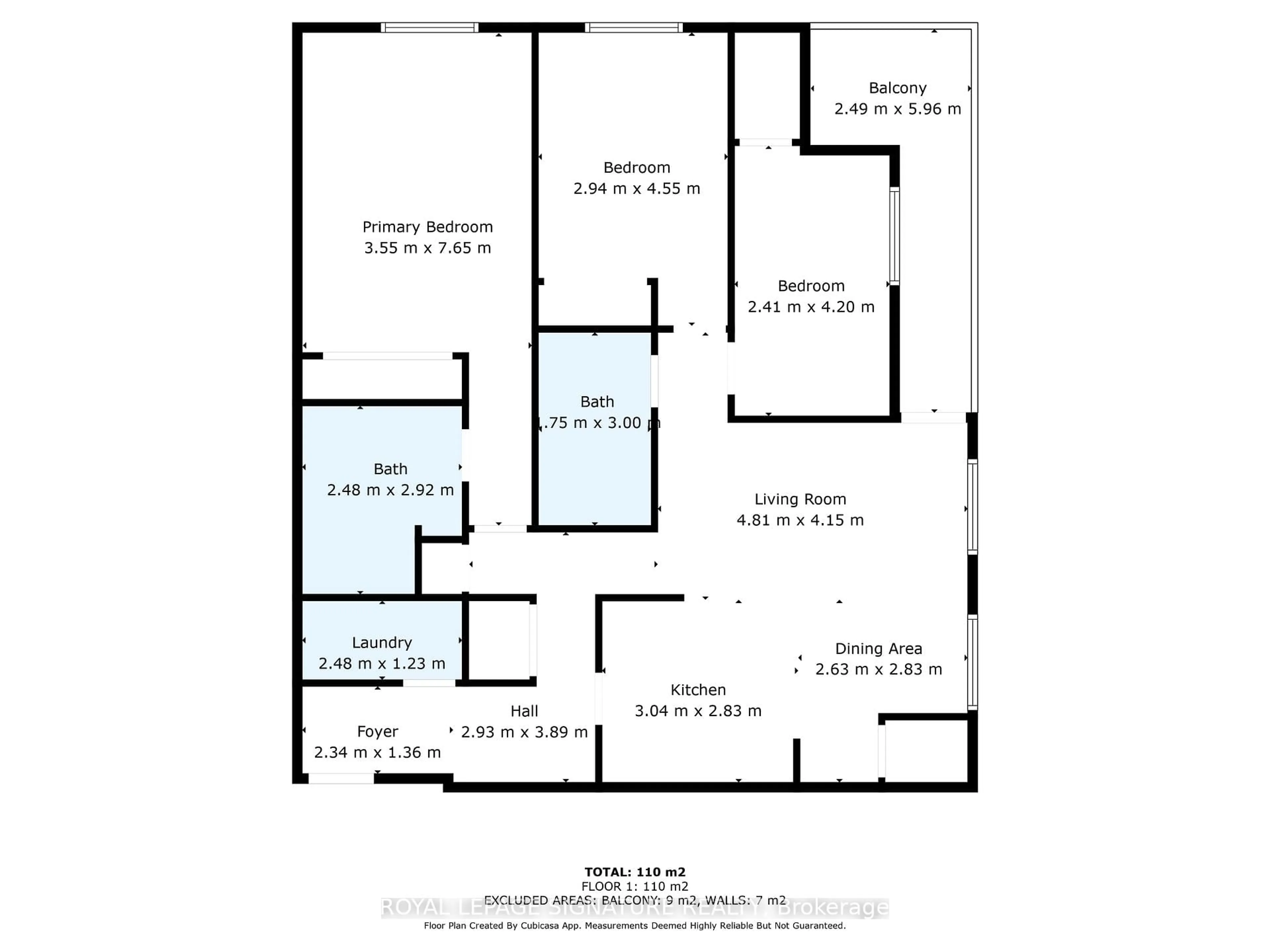 Floor plan for 10 Mendelssohn St #106, Toronto Ontario M1L 0G7