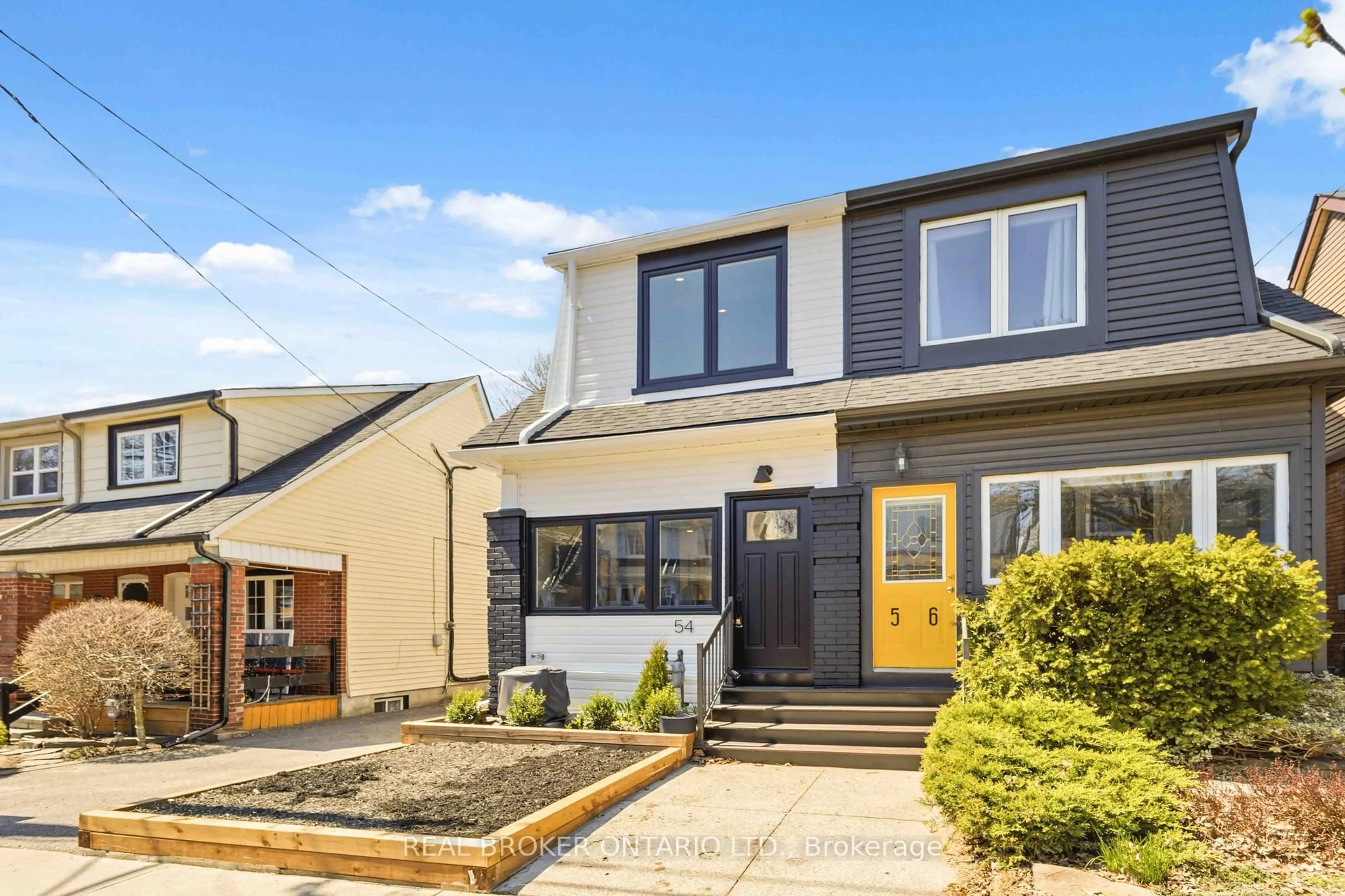 Home with brick exterior material, street for 54 Moberly Ave, Toronto Ontario M4C 4B1