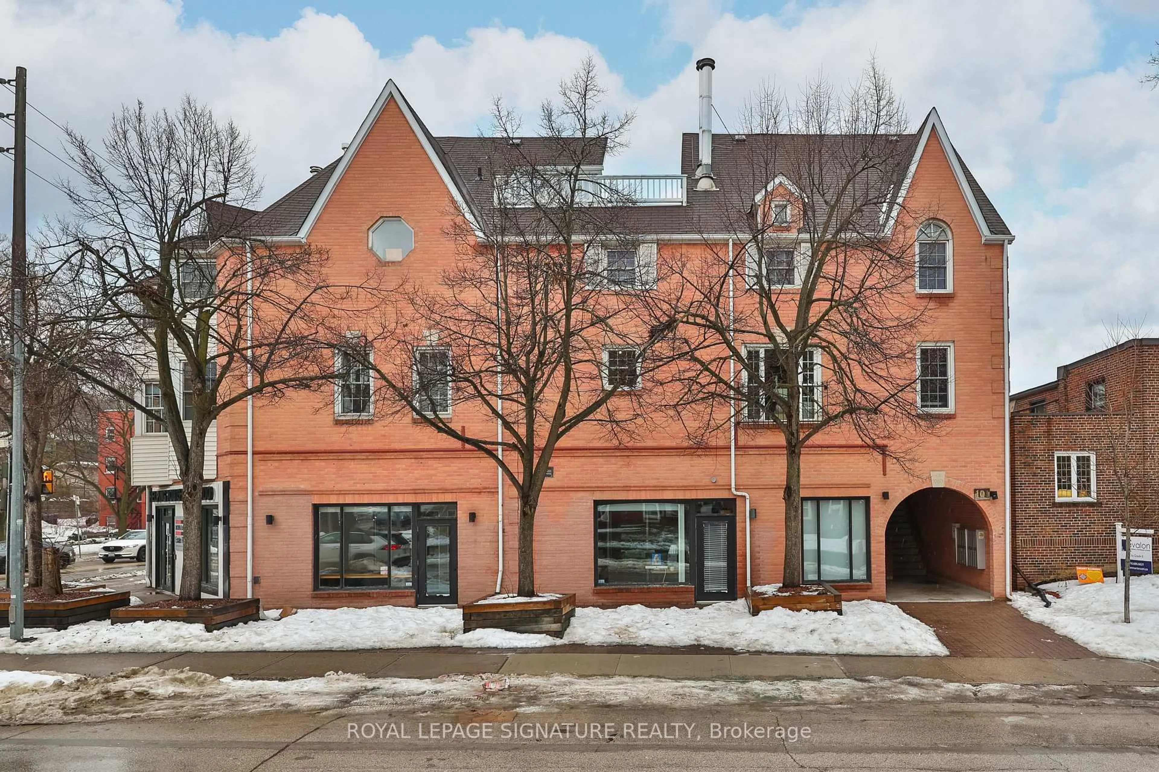 Home with brick exterior material, street for 101 Glen Manor Dr #6, Toronto Ontario M4E 3V3