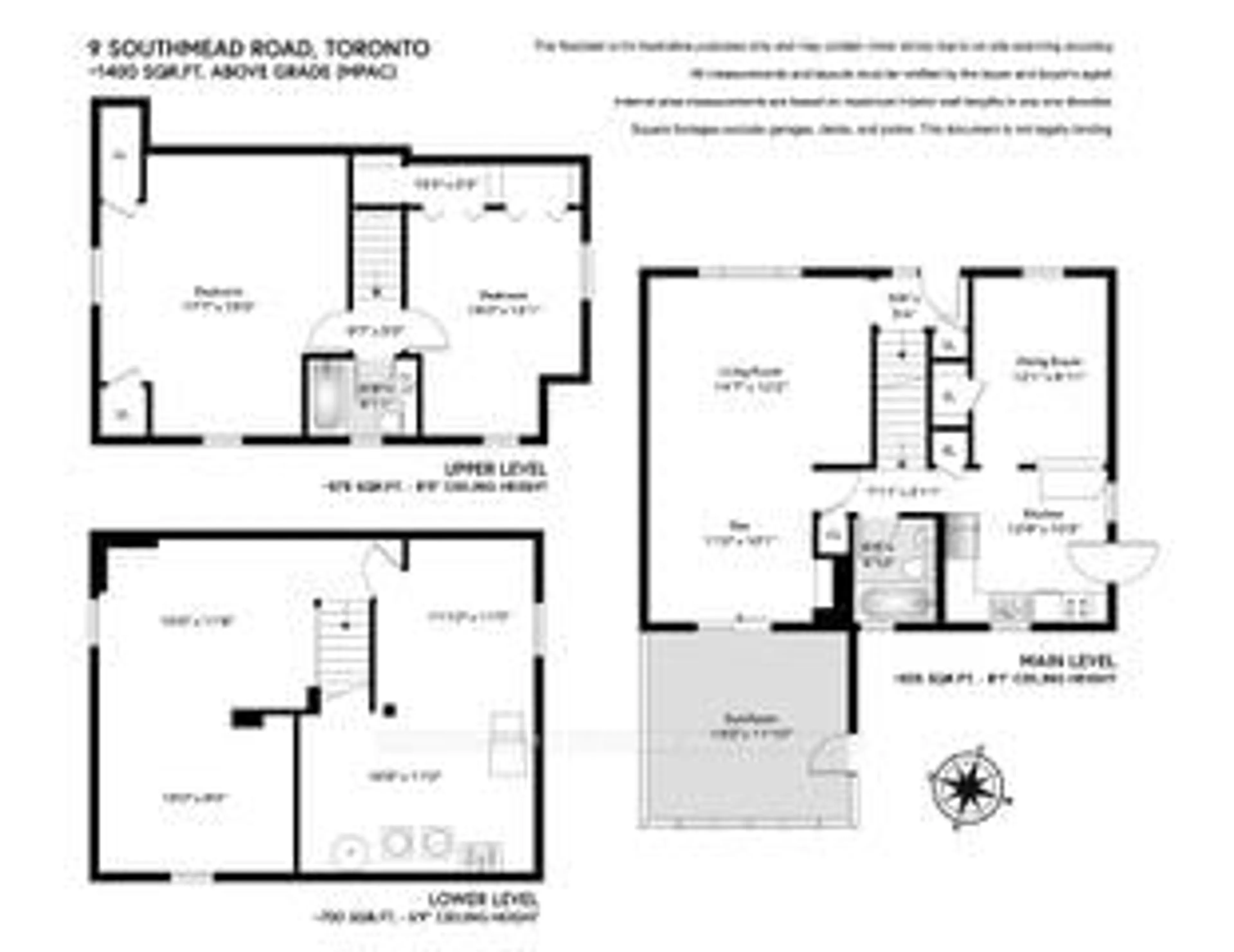 Floor plan for 9 Southmead Rd, Toronto Ontario M1L 2H7