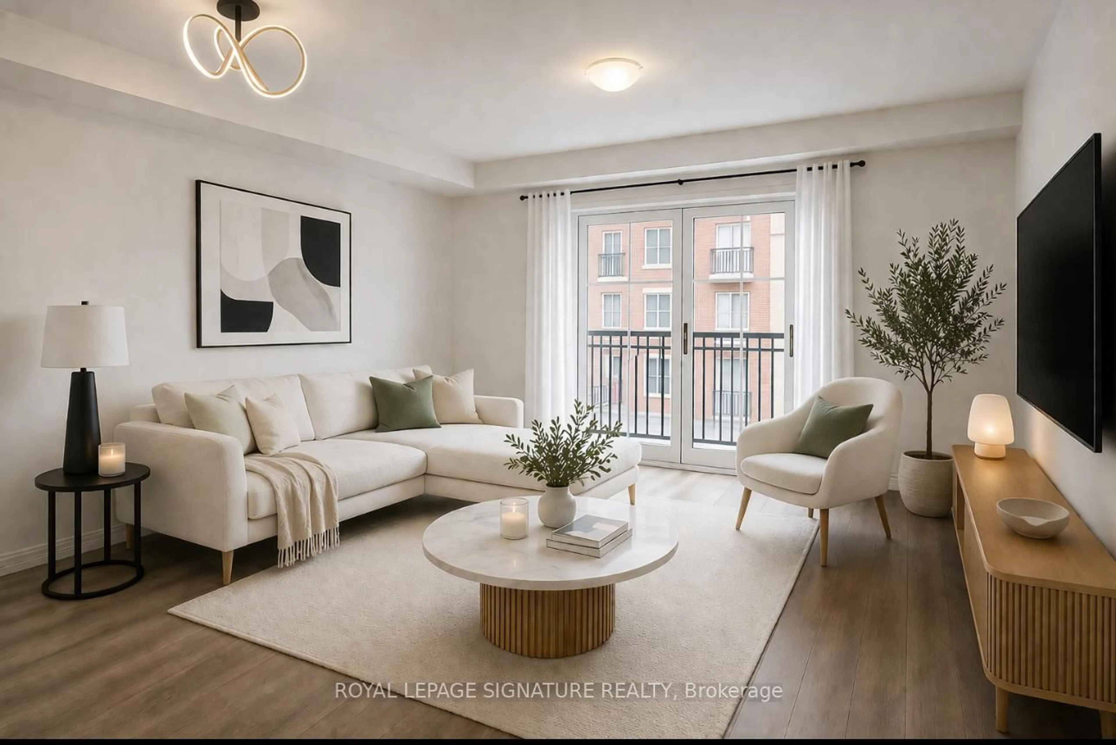 Living room with furniture, unknown for 2336 Chevron Prince Path #330, Oshawa Ontario L1L 0K8