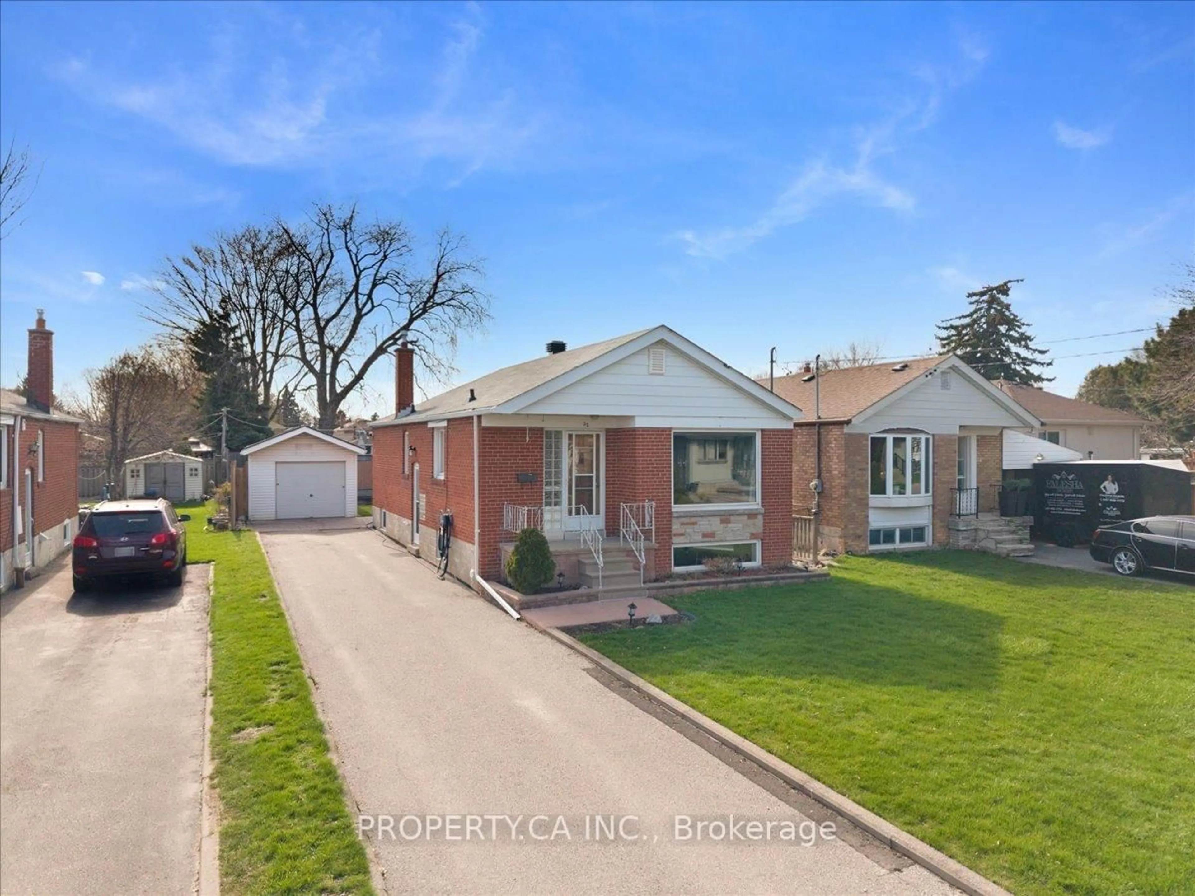 Home with brick exterior material, street for 32 Frey Cres, Toronto Ontario M1R 2C6
