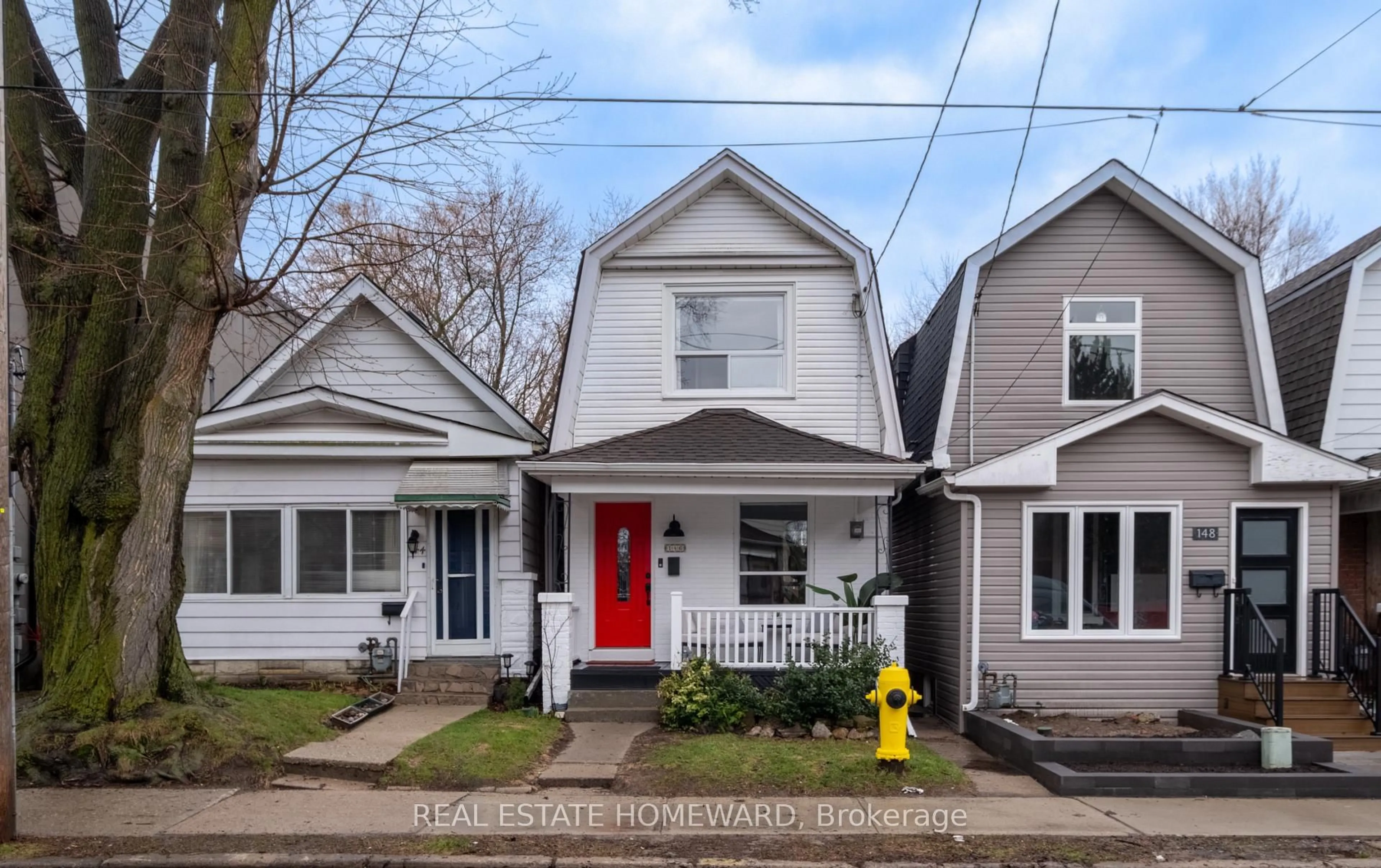 Home with vinyl exterior material, street for 146 Gledhill Ave, Toronto Ontario M4C 5L1