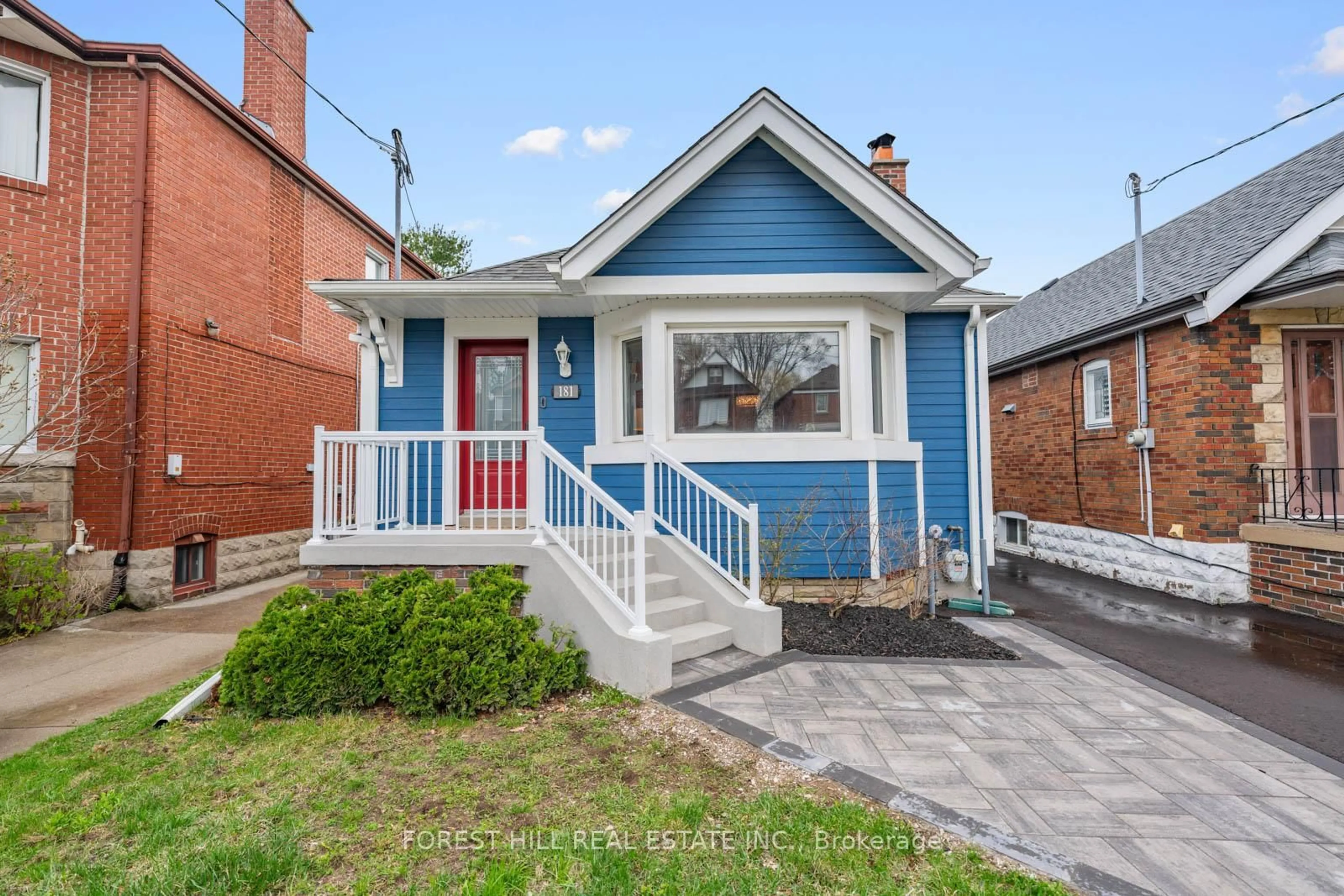 Home with brick exterior material, street for 181 Floyd Ave, Toronto Ontario M4J 2H9