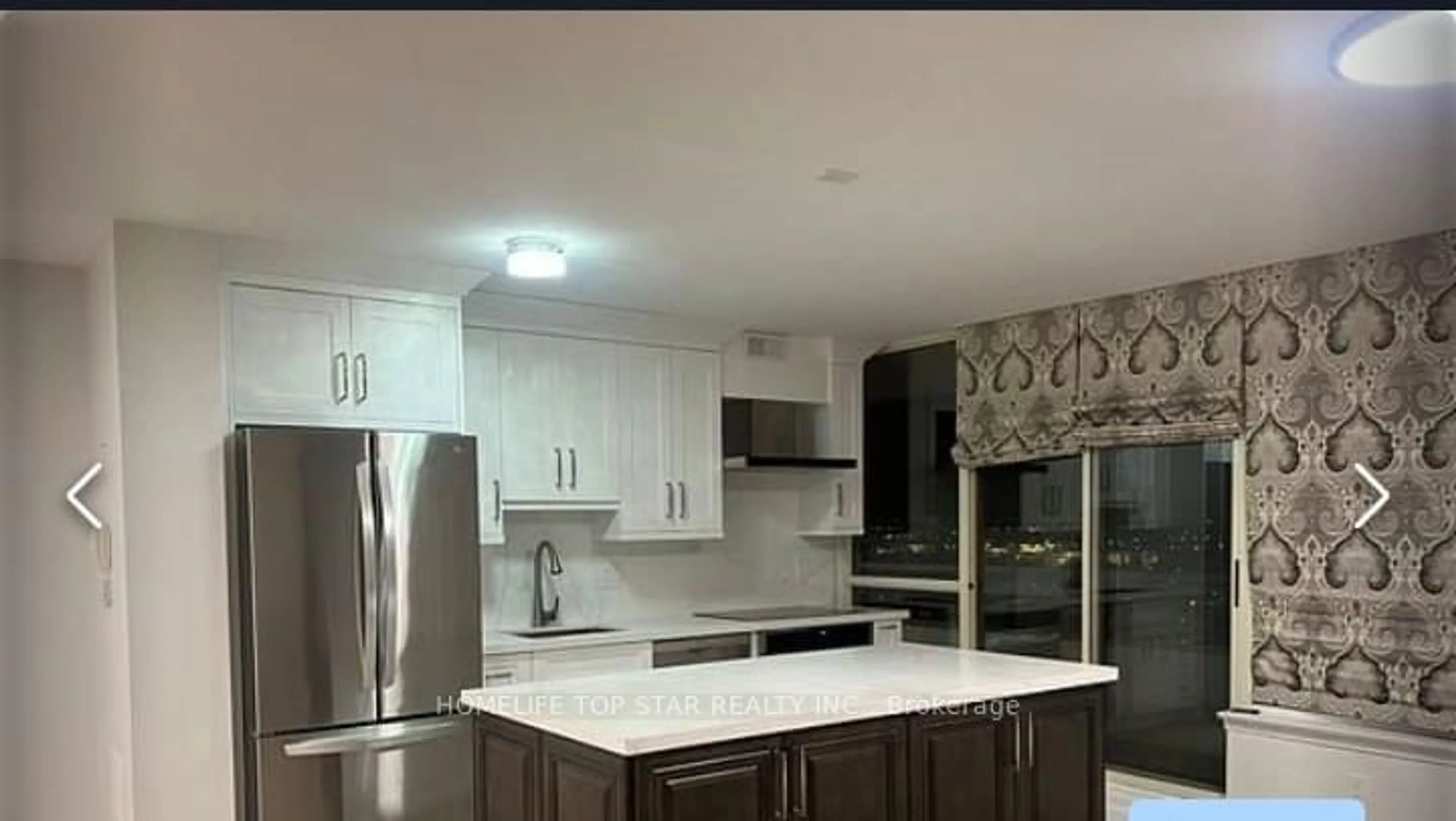 Open concept kitchen, ceramic/tile floor for 5 Greystone Walk Dr #1905, Toronto Ontario M1K 5J3