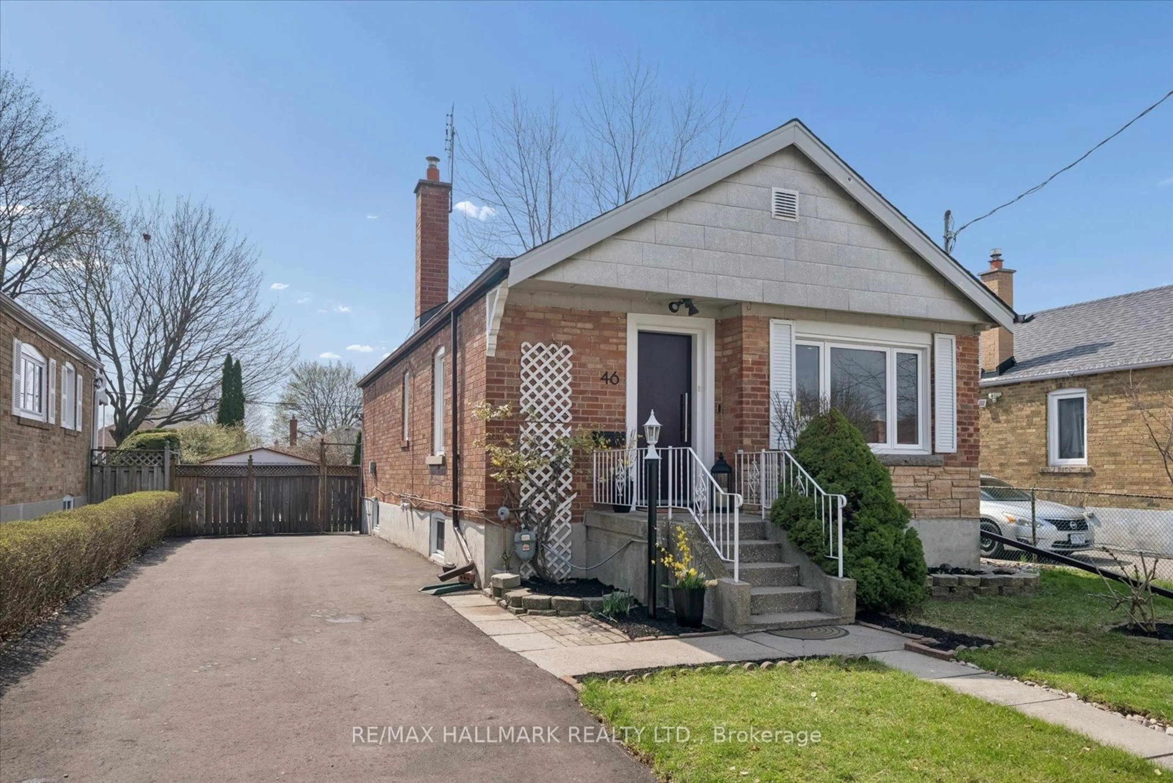 Home with brick exterior material, street for 46 Marsh Rd, Toronto Ontario M1K 1Y9