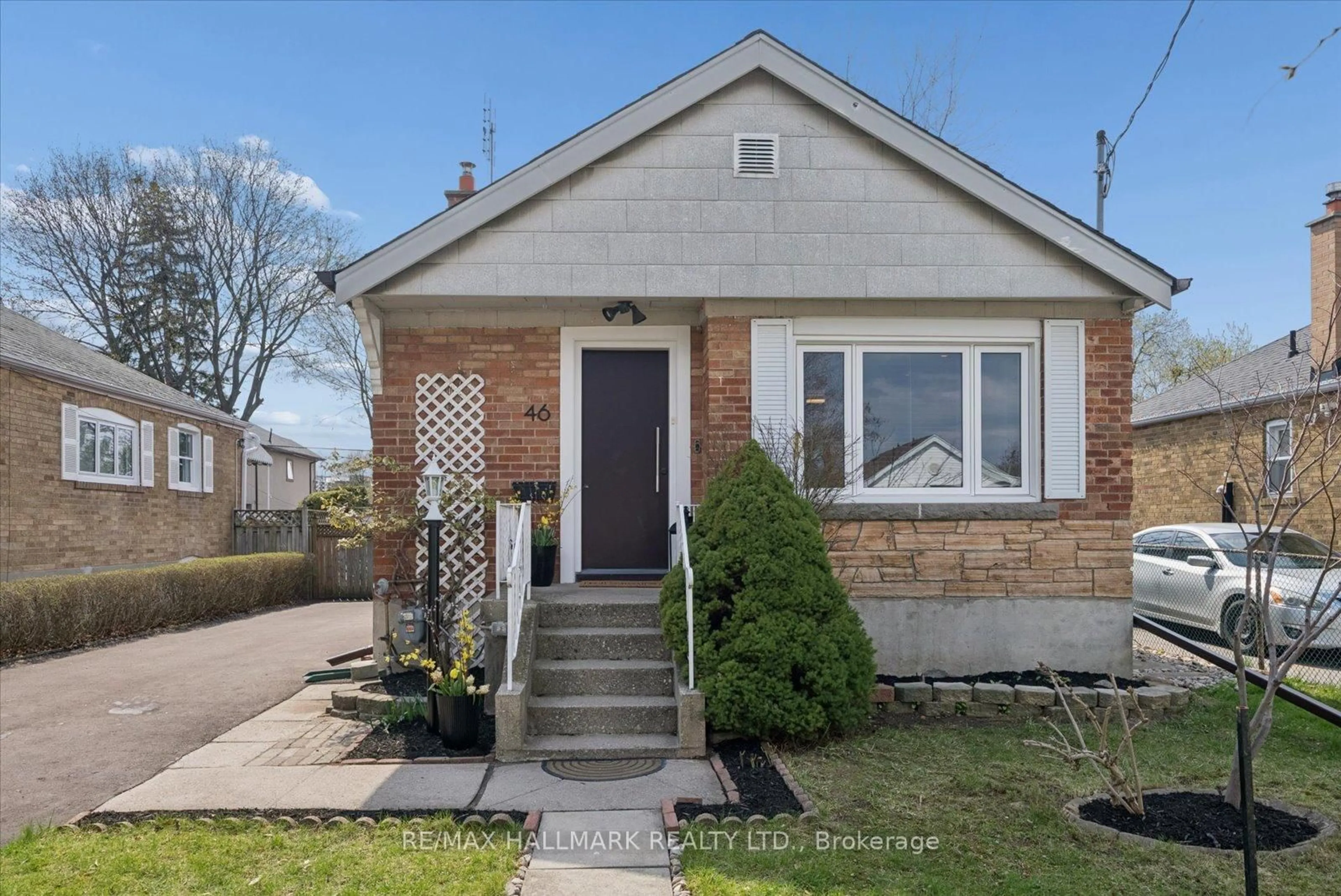 Home with brick exterior material, street for 46 Marsh Rd, Toronto Ontario M1K 1Y9