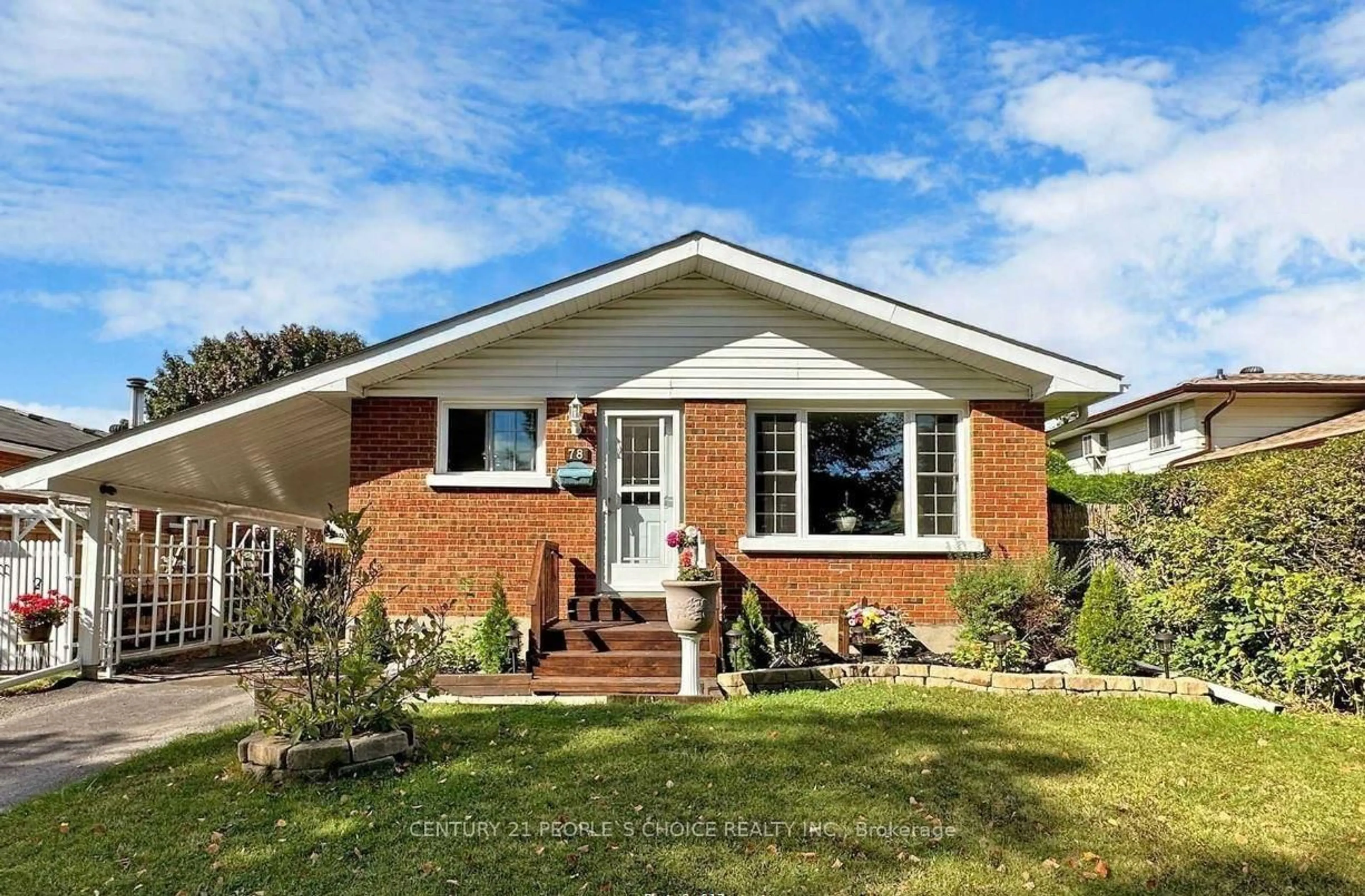 Home with brick exterior material, street for 78 Claymore Cres, Oshawa Ontario L1G 6G2