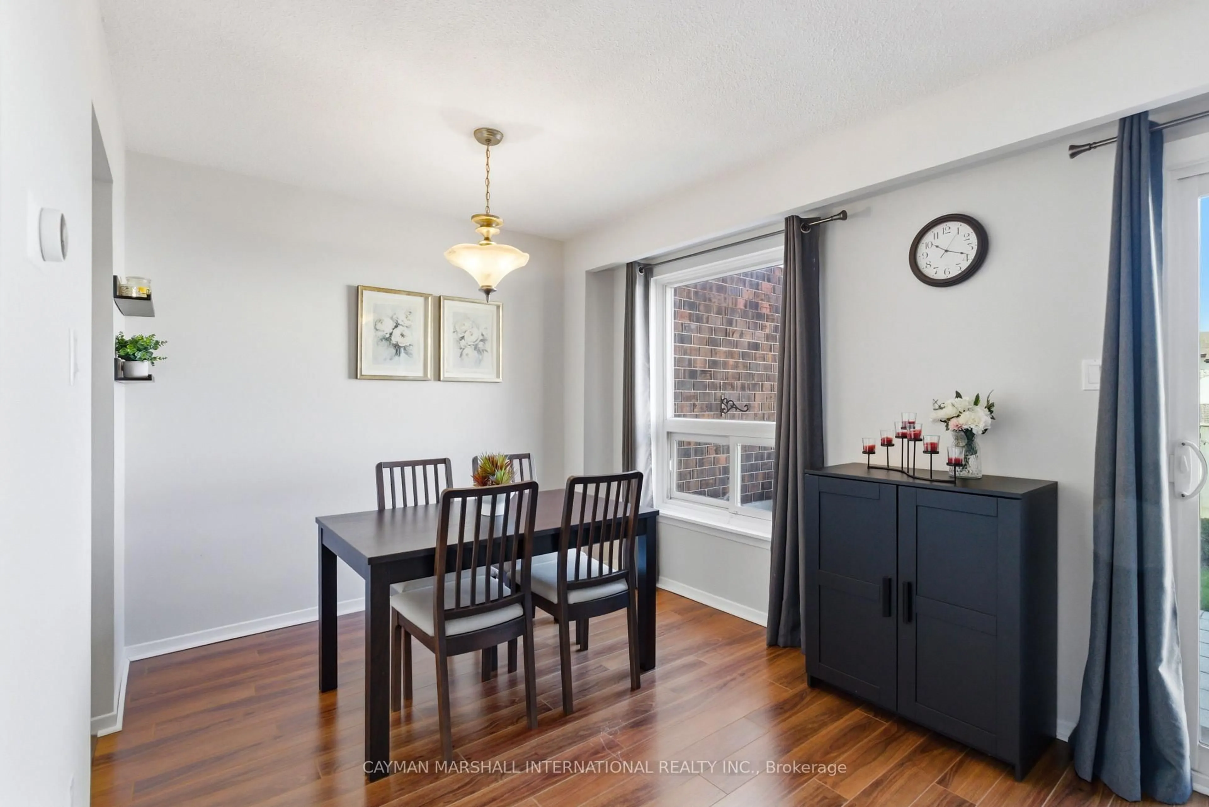 Dining room, wood/laminate floor for 44 Jenkins Lane, Ajax Ontario L1S 3N8