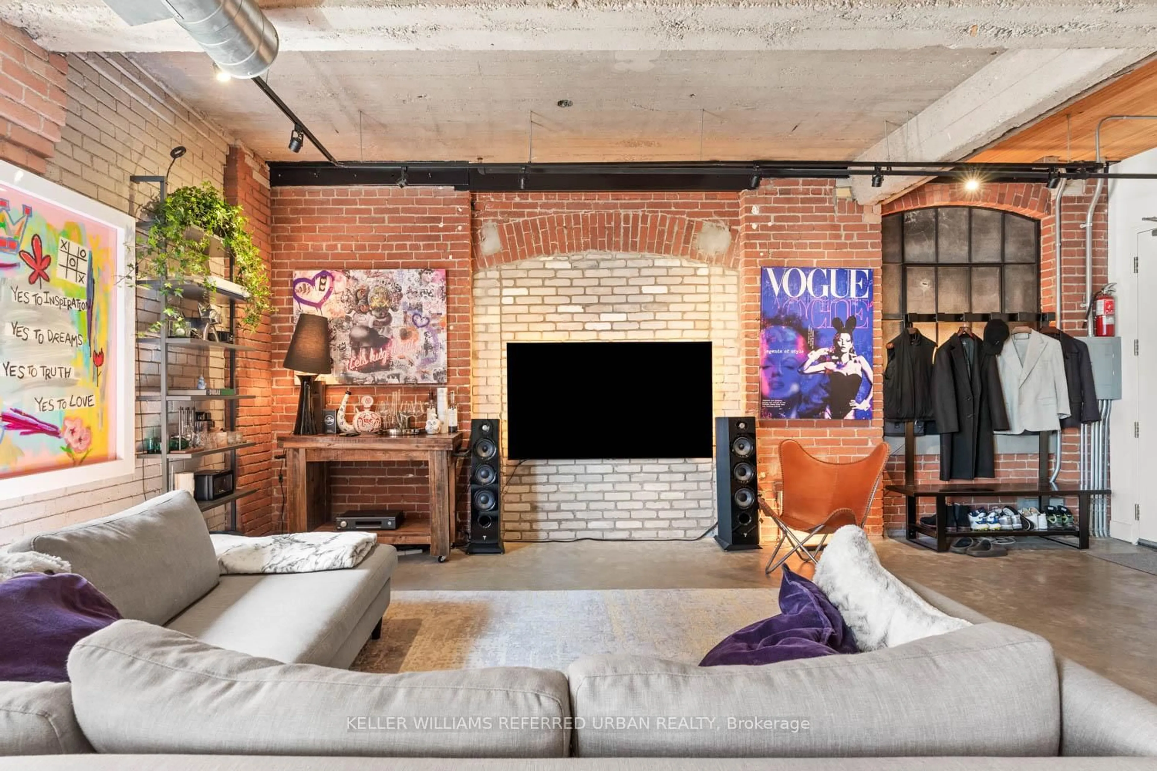 Home theater for 68 Broadview Ave #121, Toronto Ontario M4M 2E6
