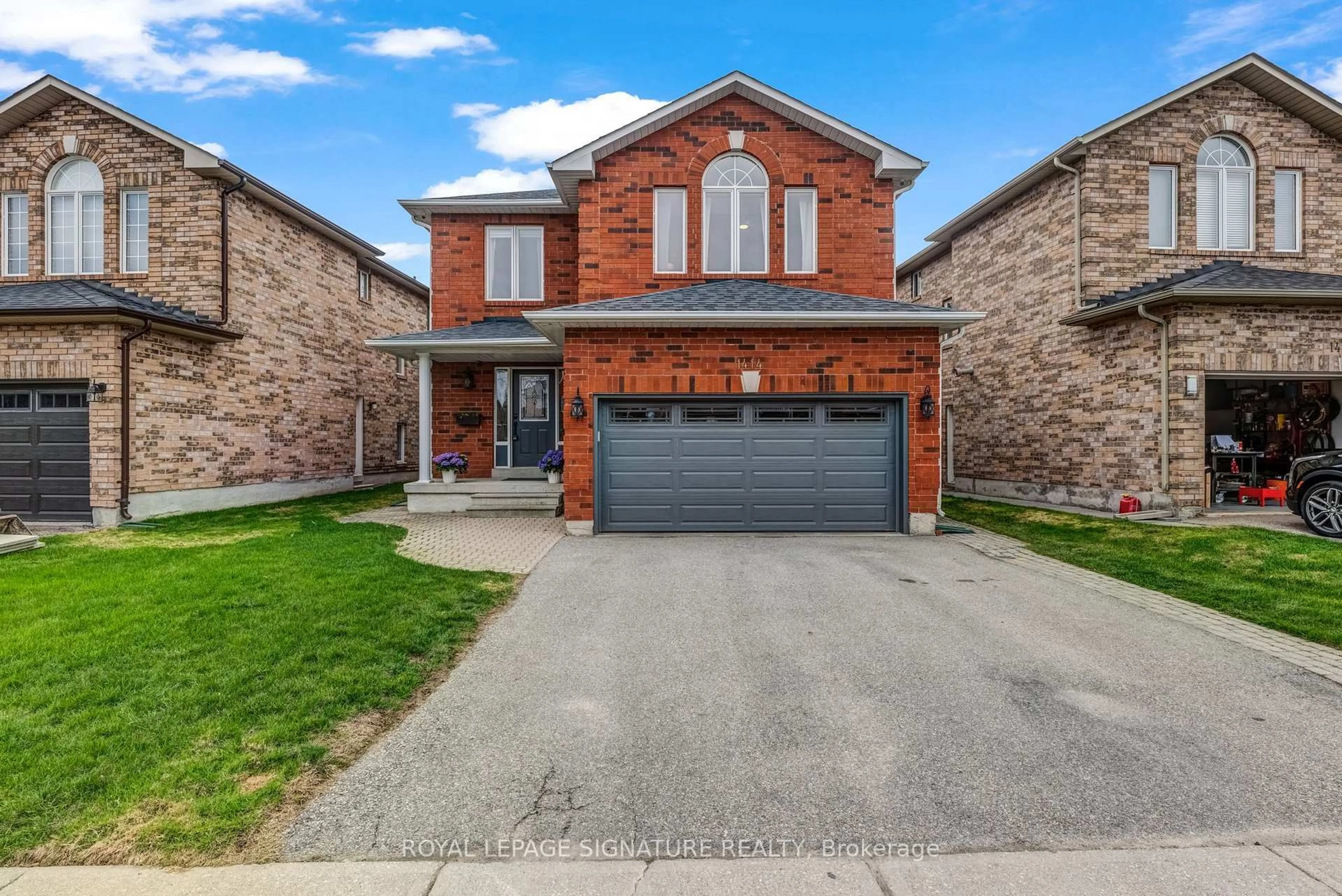 Home with brick exterior material, street for 1414 Sandhurst Cres, Pickering Ontario L1V 6R4