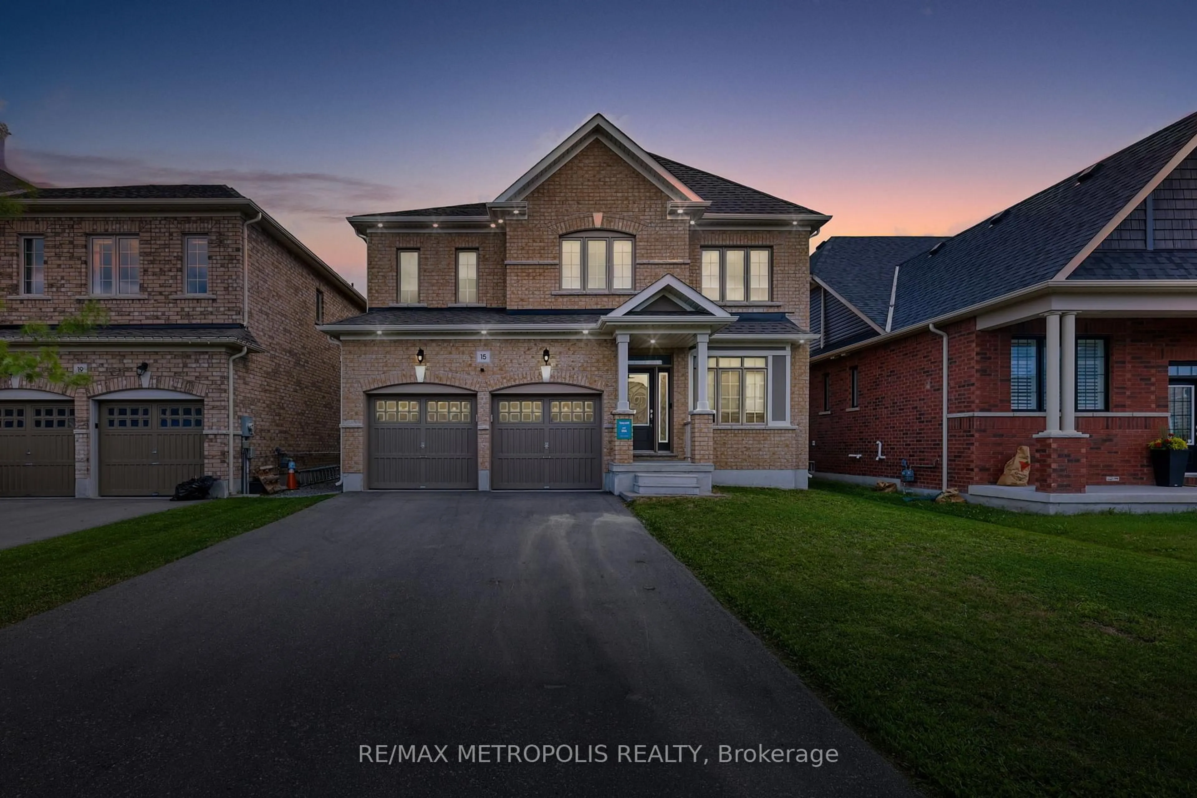 Home with brick exterior material, street for 15 Douglas Kemp Cres, Clarington Ontario L1C 7E3