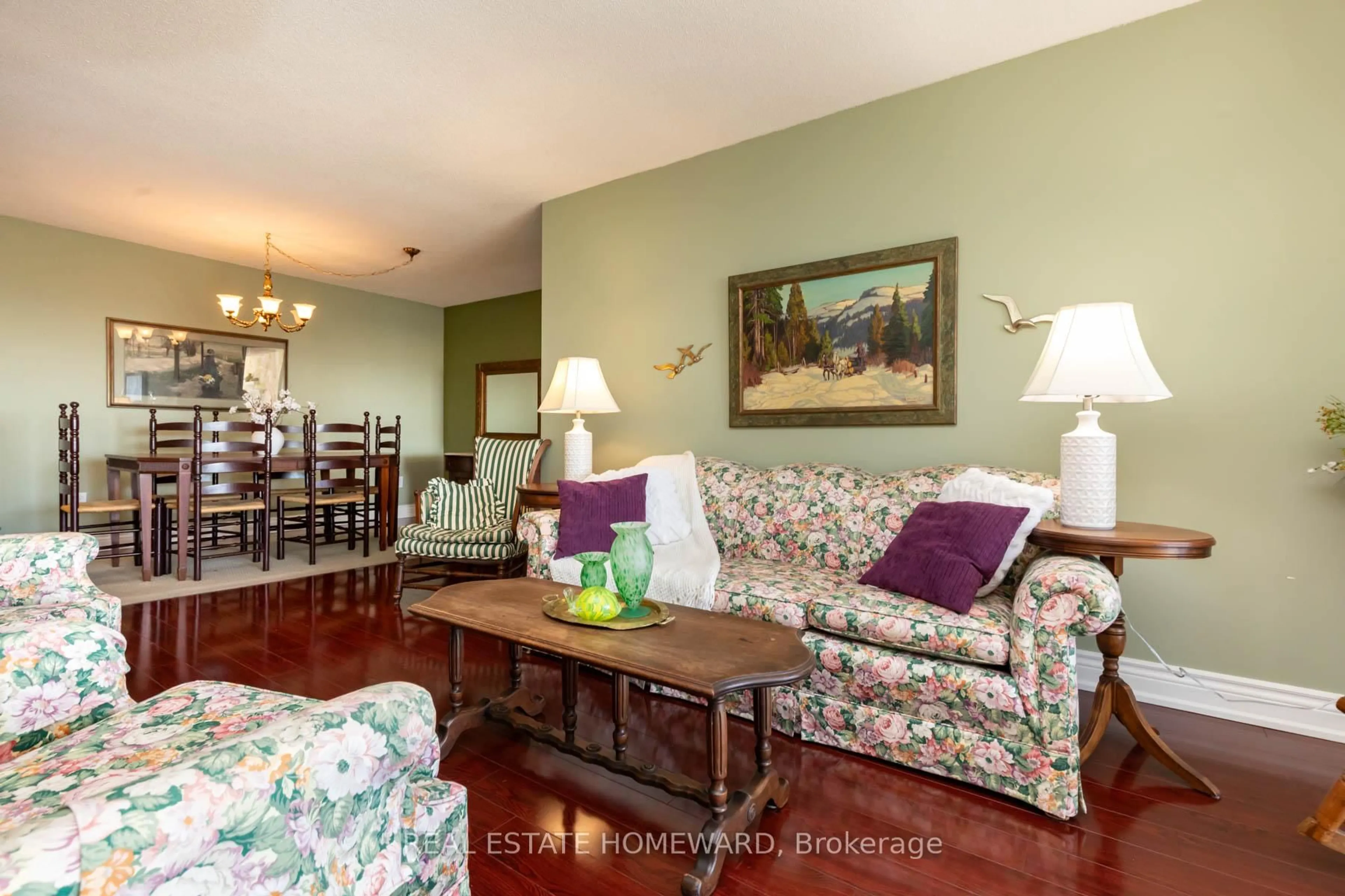 Living room with furniture, wood/laminate floor for 1 Greystone Walk Dr #PH 79, Toronto Ontario M1K 5J3