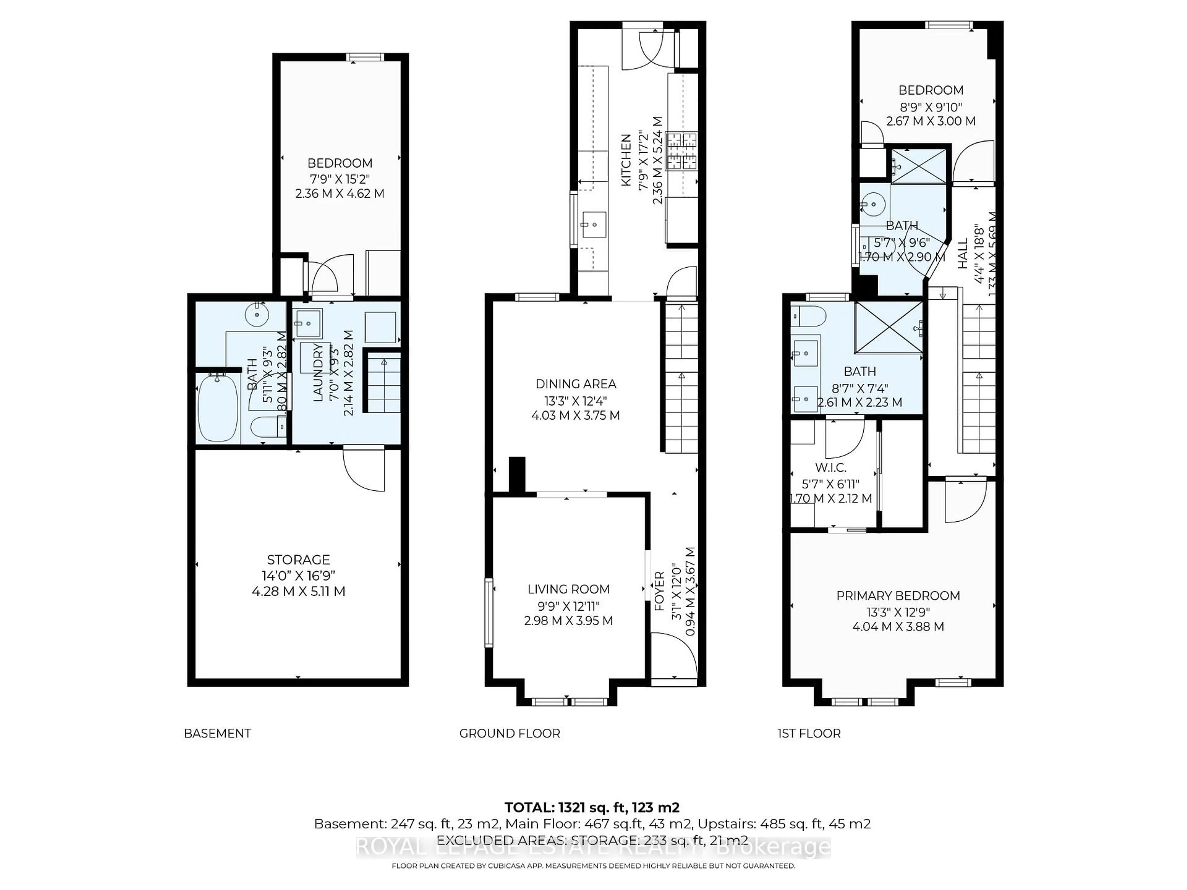 Floor plan for 516 Eastern Ave, Toronto Ontario M4M 1C7