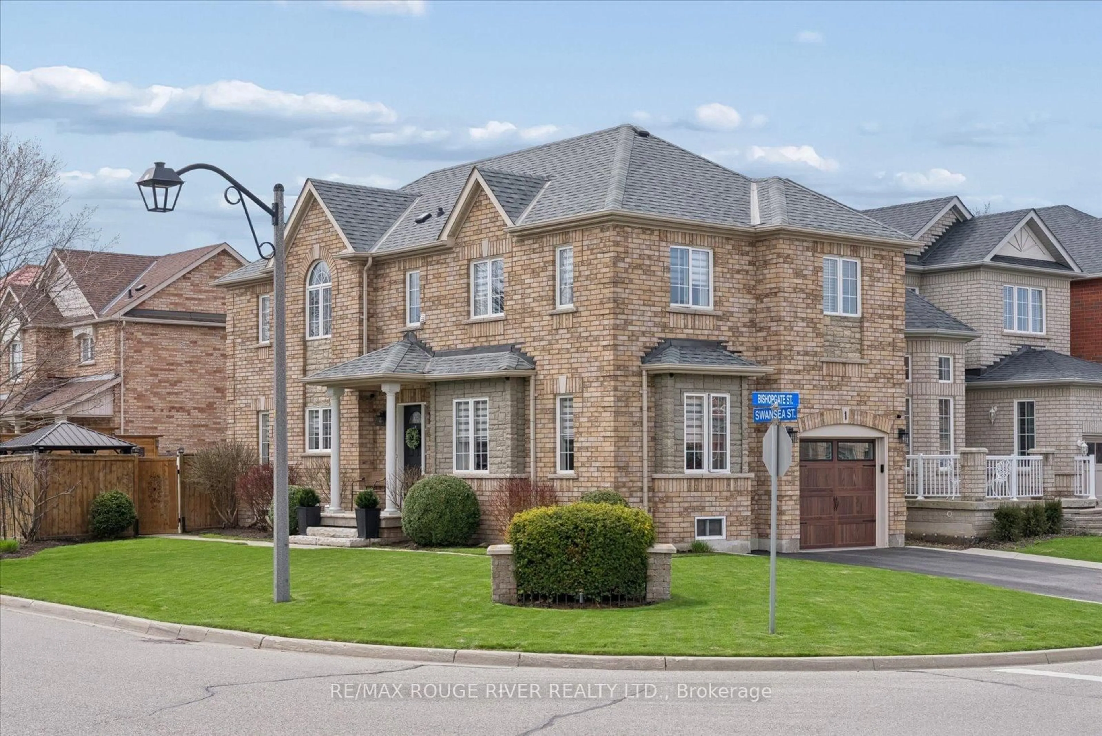 Home with brick exterior material, street for 1 Swansea St, Whitby Ontario L1P 0A6