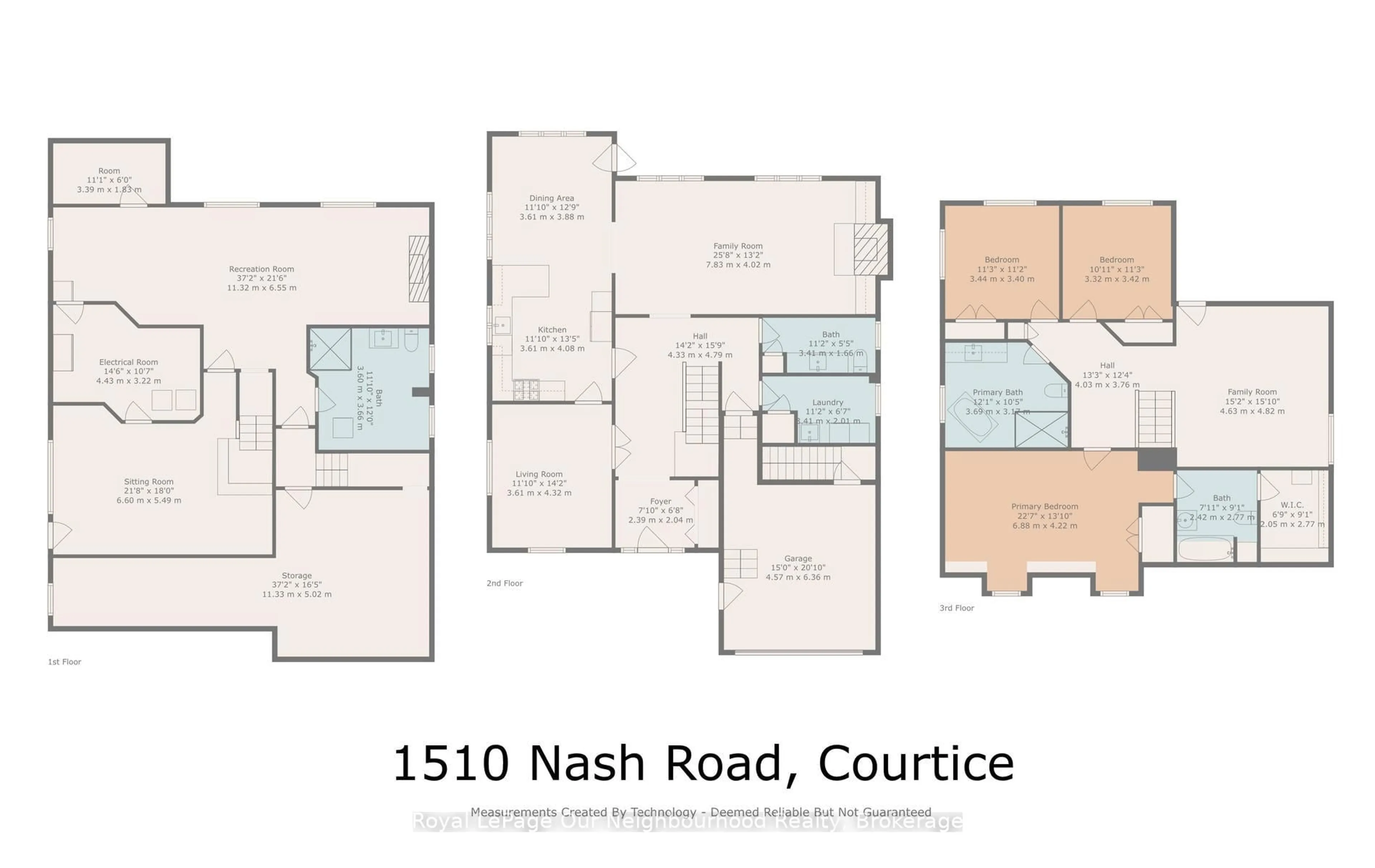 Floor plan for 1510 Nash Rd, Clarington Ontario L1E 2K8