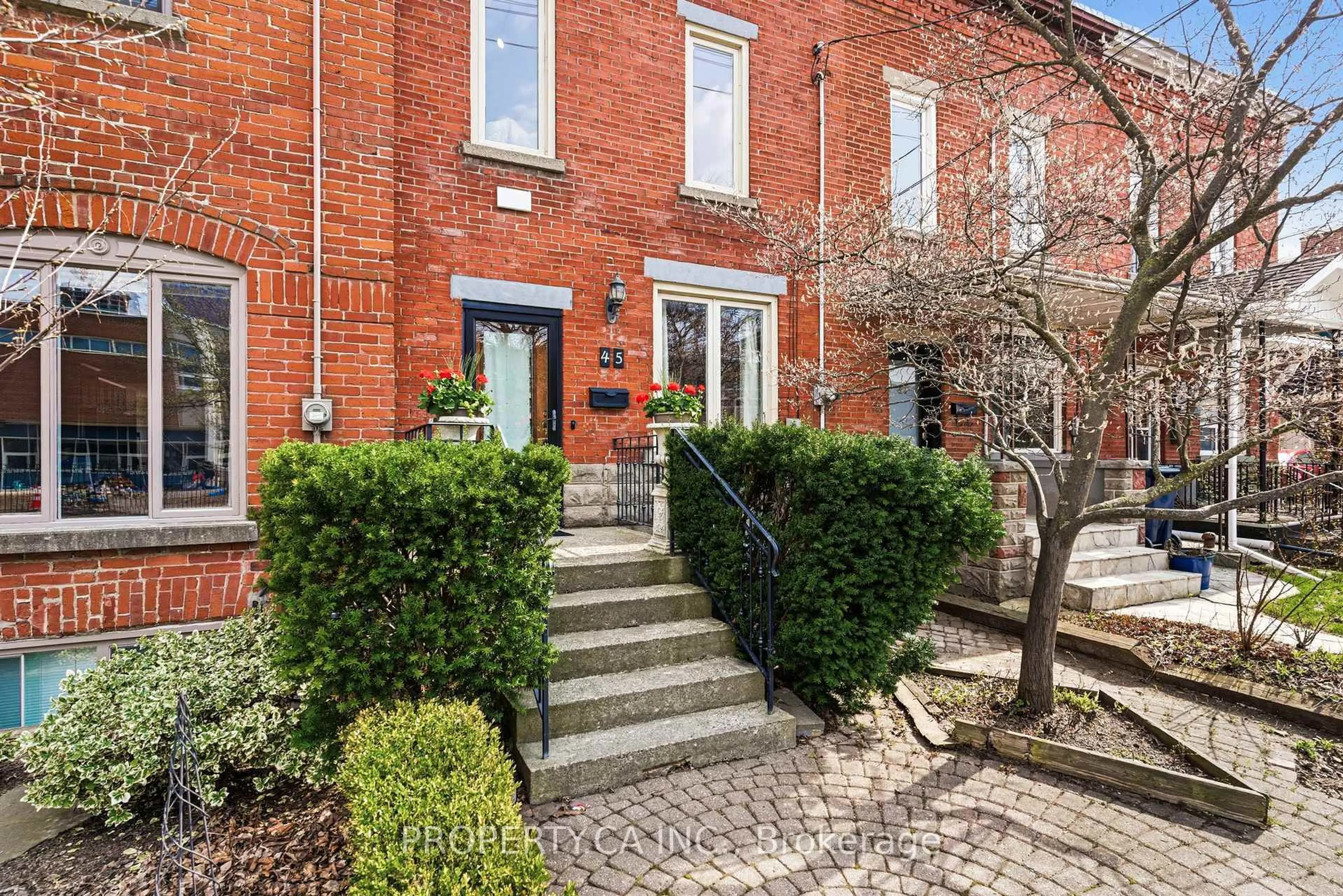 Home with brick exterior material, street for 45 Swanwick Ave, Toronto Ontario M4E 1Z4
