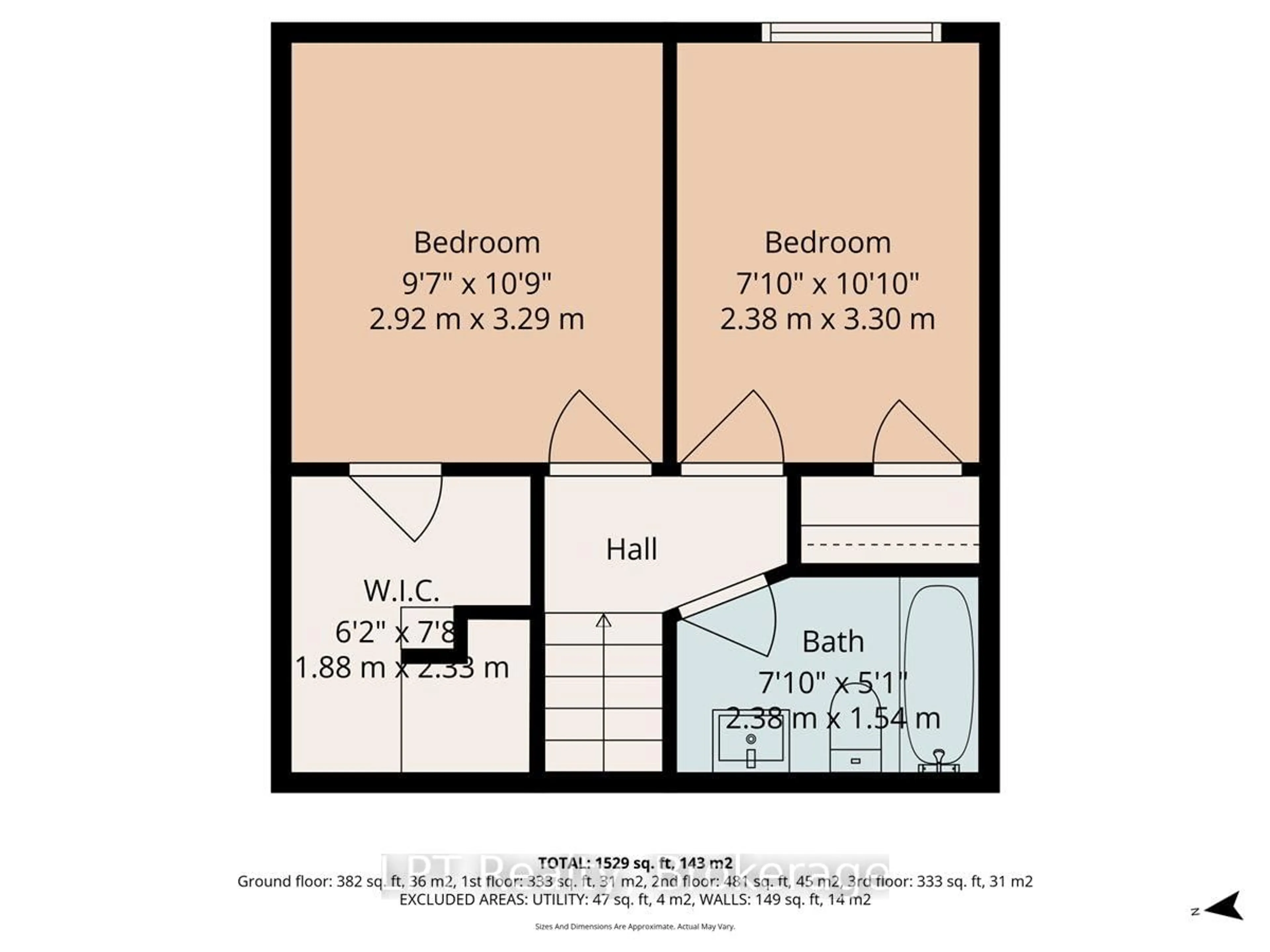 Floor plan for 1281 Oxford St, Oshawa Ontario L1J 3W5