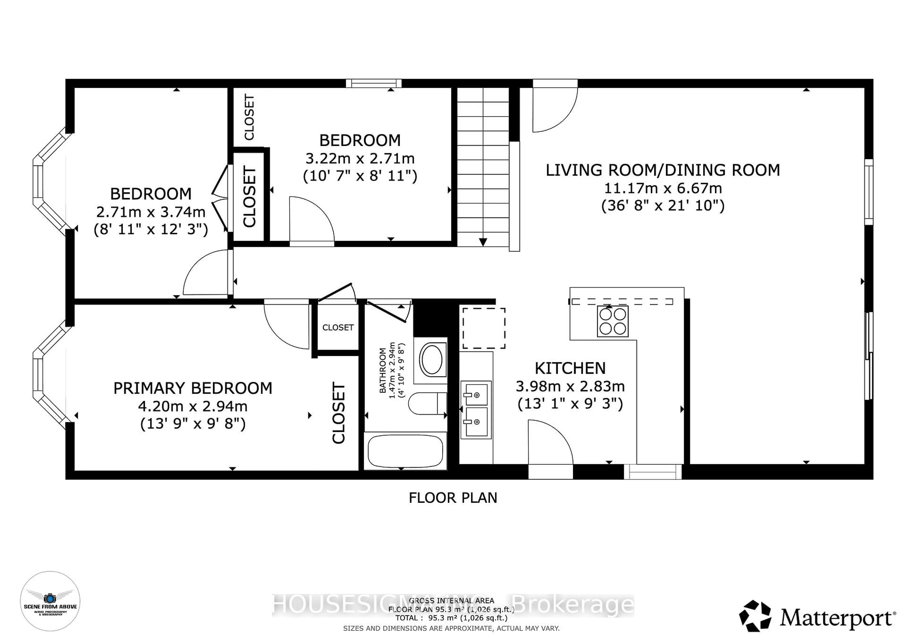 Floor plan for 607 Down Cres, Oshawa Ontario L1H 7X9