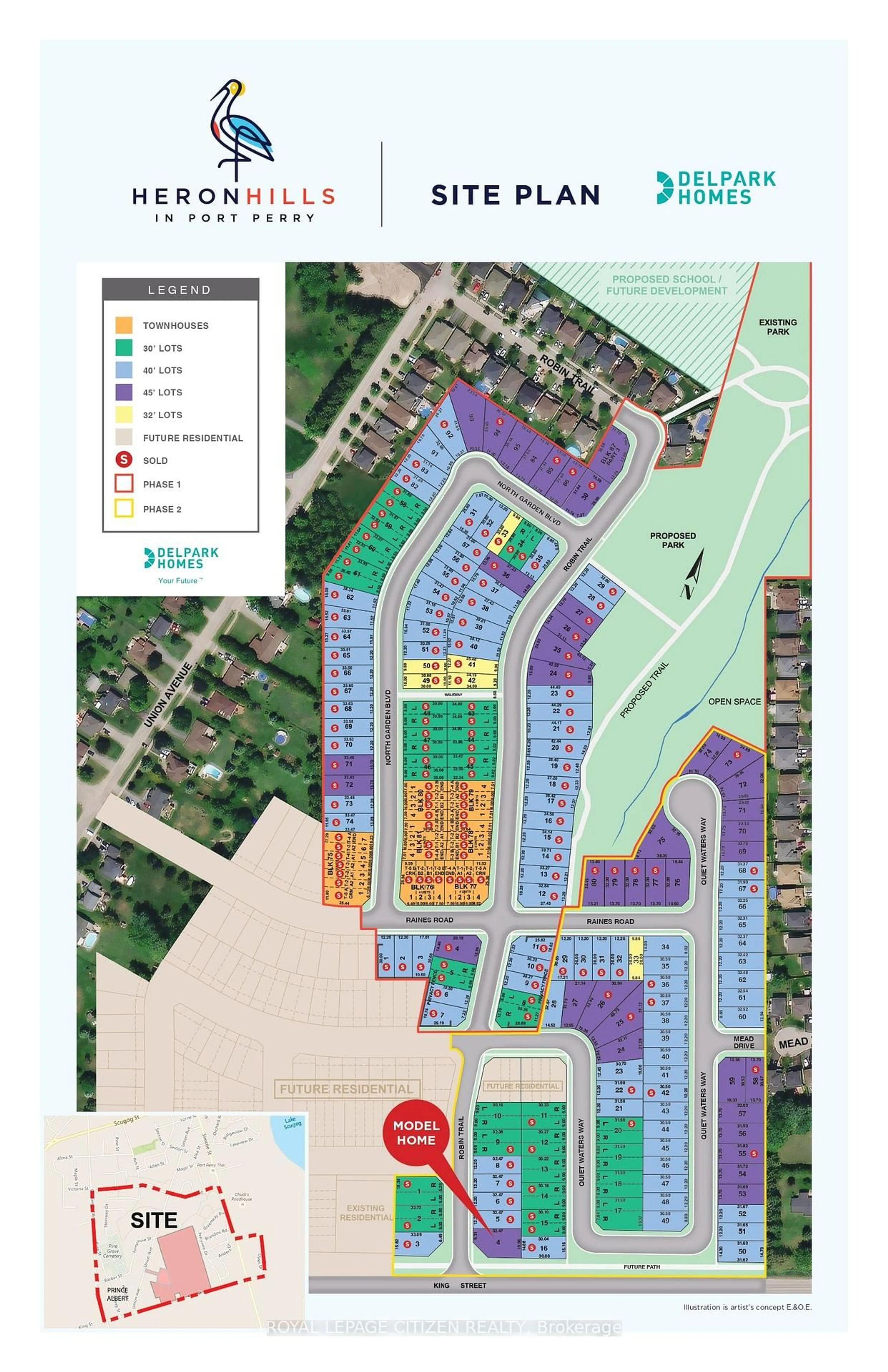 Picture of a map for 18 North Garden Blvd #Lot 95, Scugog Ontario L9L 1B3