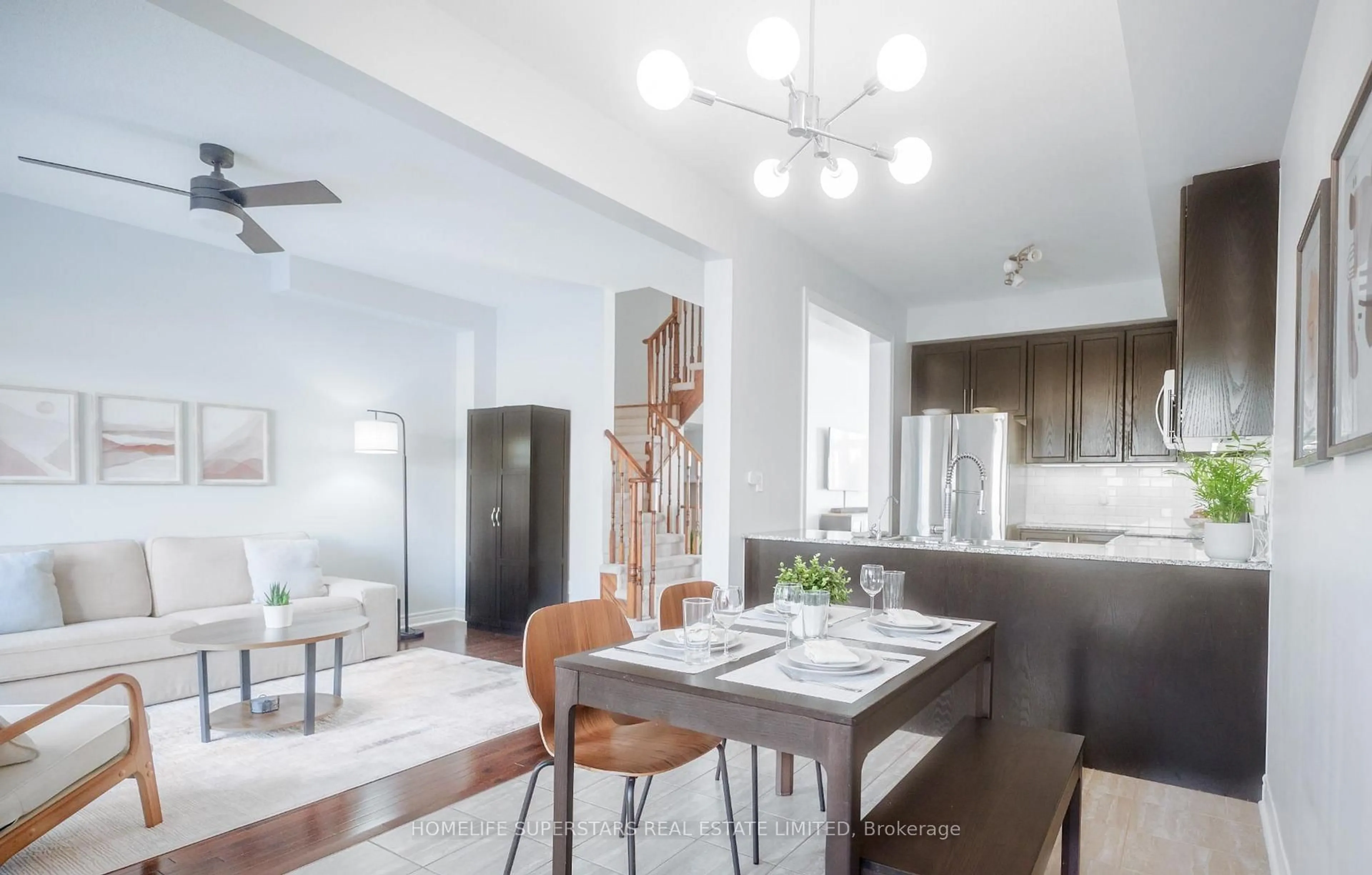 Open concept kitchen, ceramic/tile floor for 2555 Canadian St, Pickering Ontario L1X 0C7