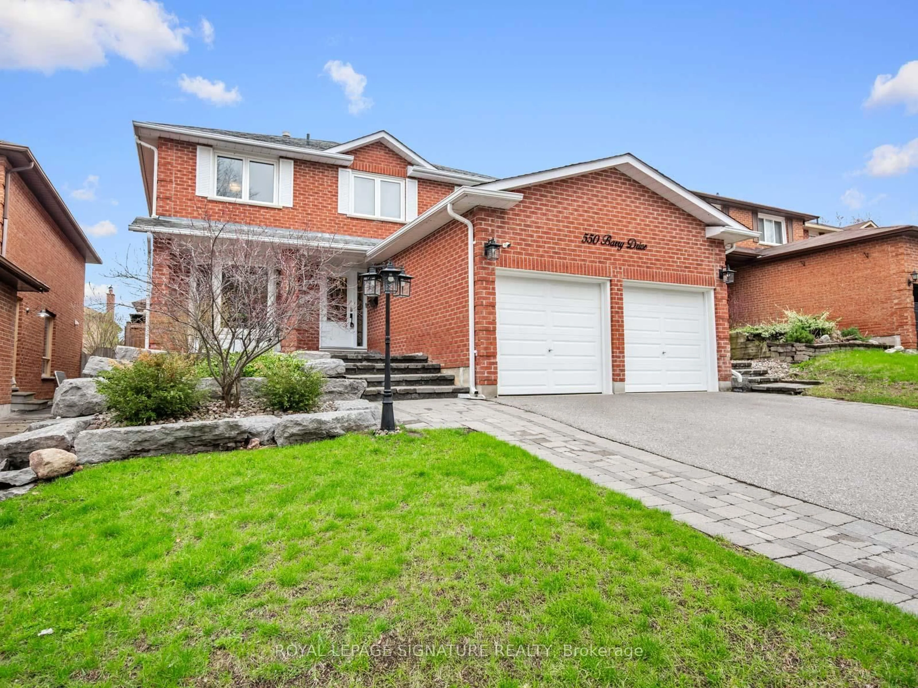 Home with brick exterior material, street for 550 Barry Dr, Pickering Ontario L1V 1P9