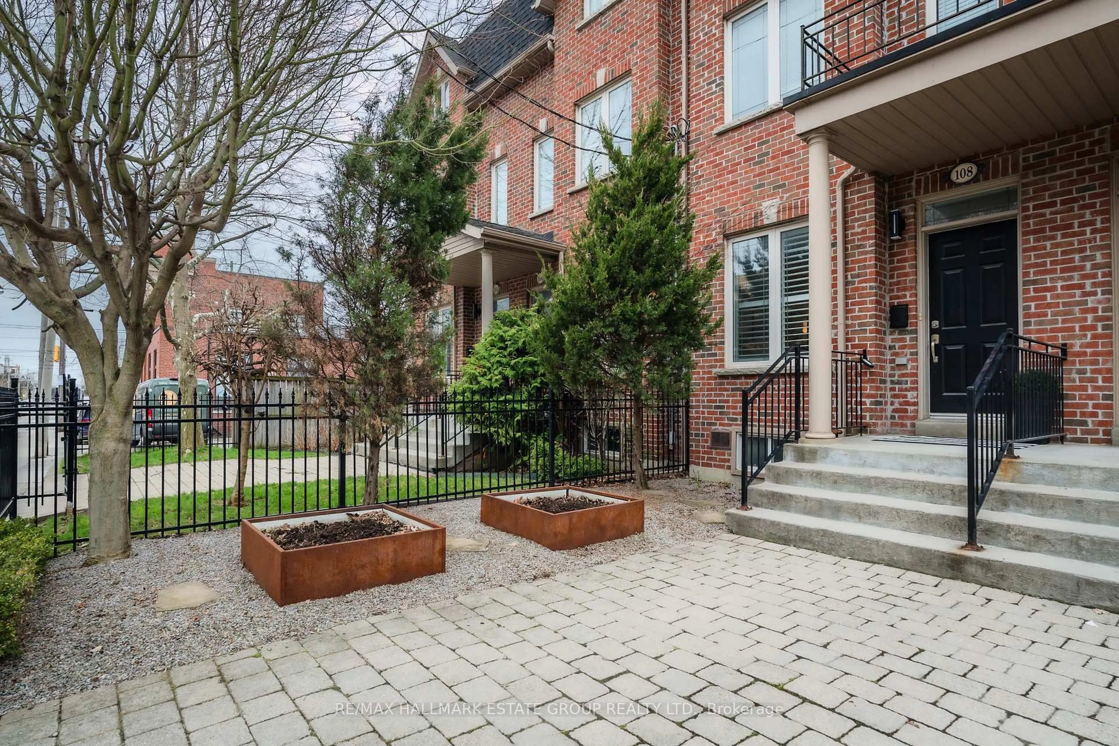 Home with brick exterior material, street for 108 Pape Ave, Toronto Ontario M4M 2V8