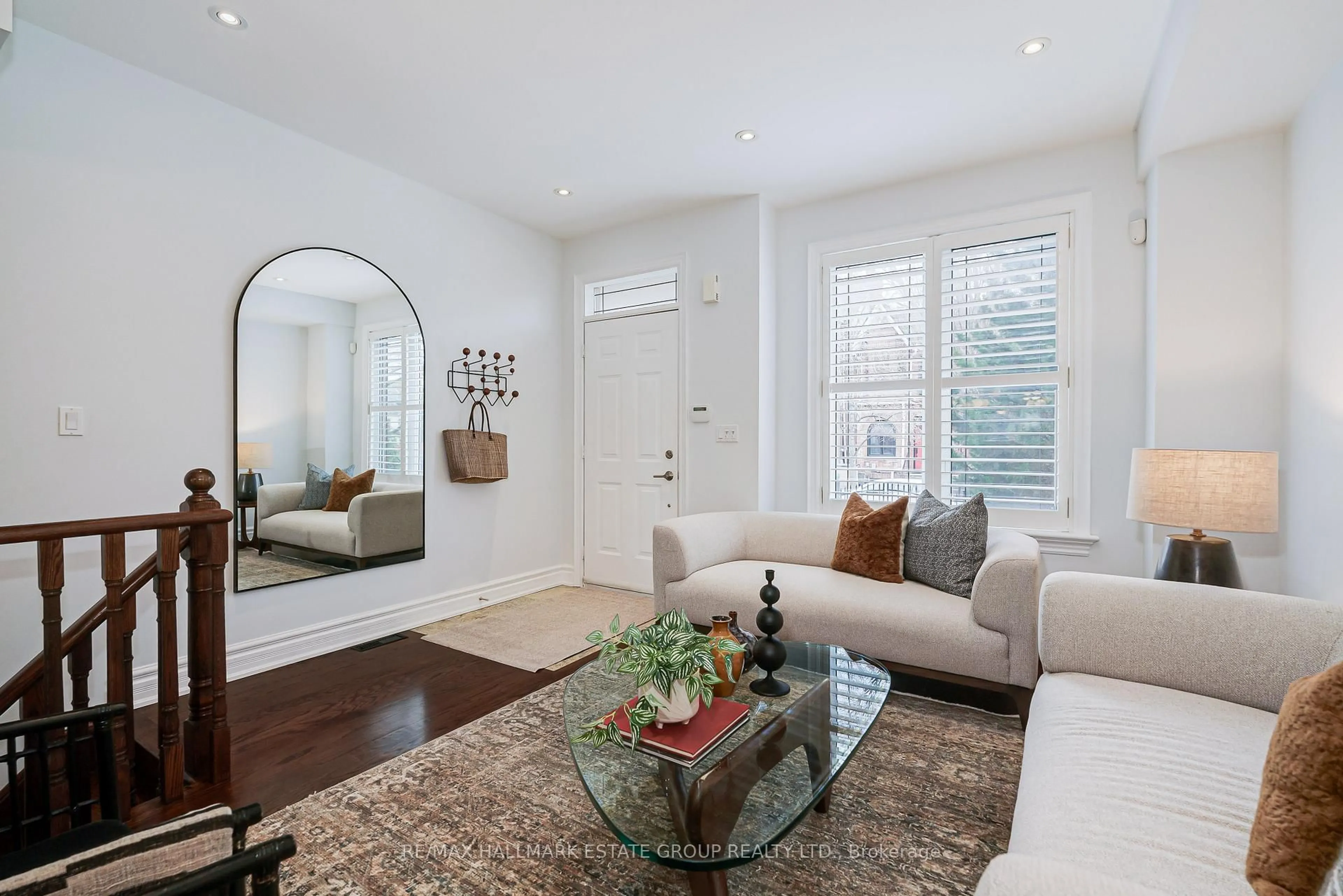 Living room with furniture, unknown for 108 Pape Ave, Toronto Ontario M4M 2V8