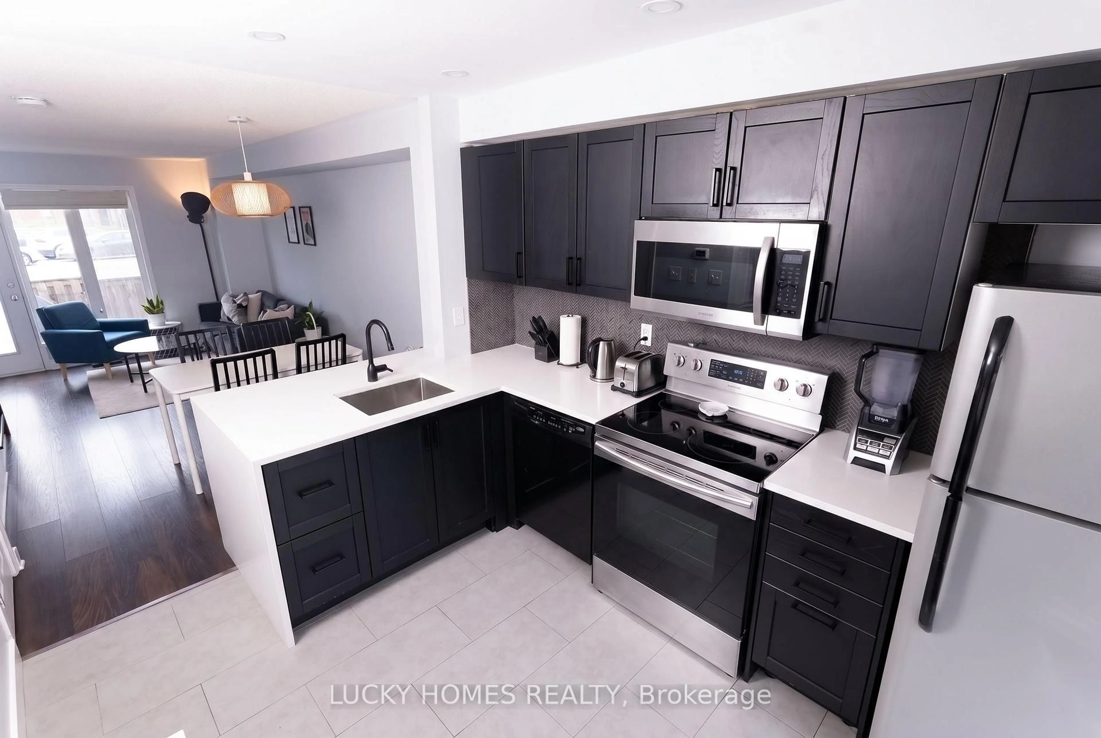 Contemporary kitchen, ceramic/tile floor for 1775 Valley Farm Rd #76, Pickering Ontario L1V 7J9