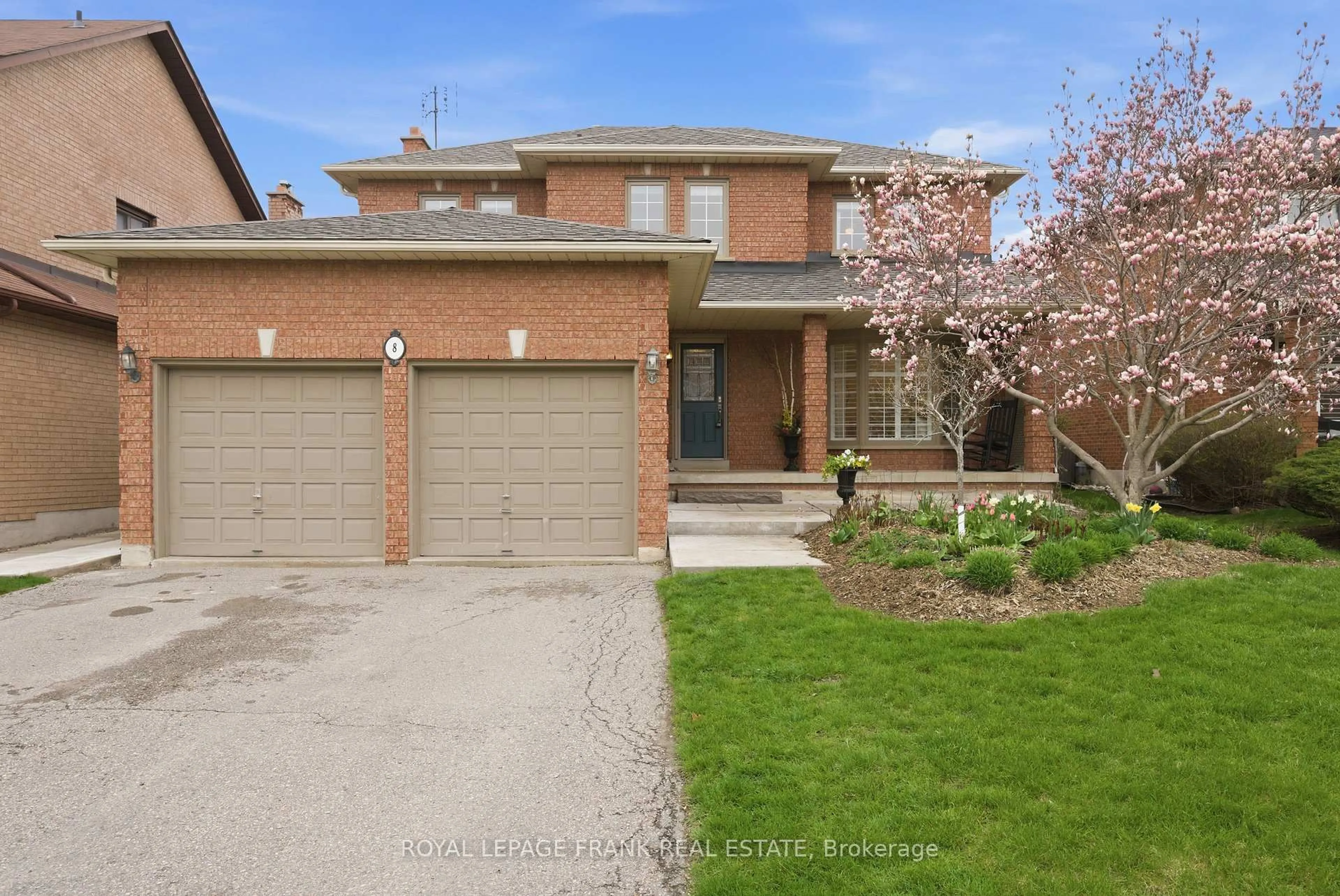 Home with brick exterior material, street for 8 Corner Stone Cres, Whitby Ontario L1R 1Z3