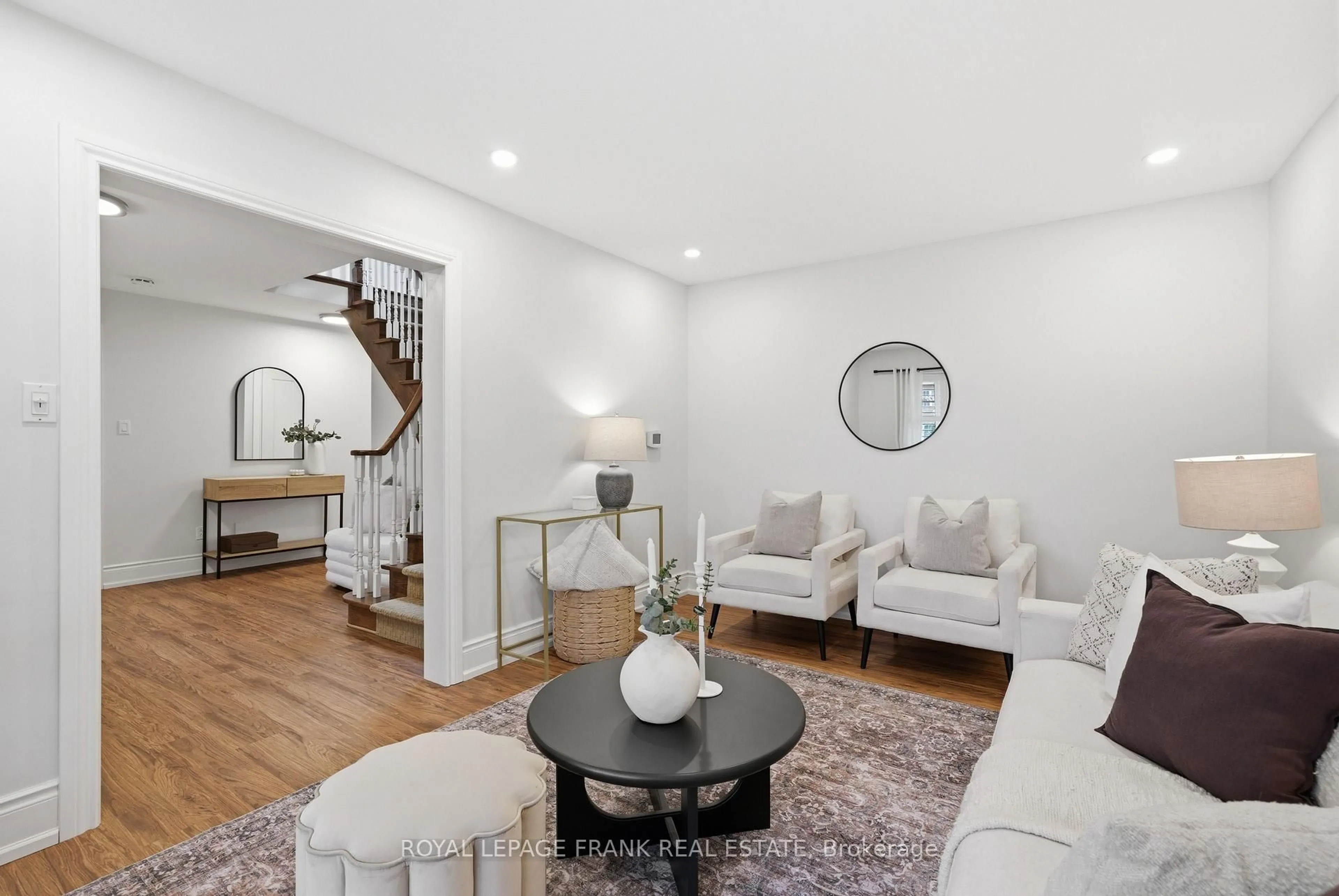 Living room with furniture, unknown for 8 Corner Stone Cres, Whitby Ontario L1R 1Z3