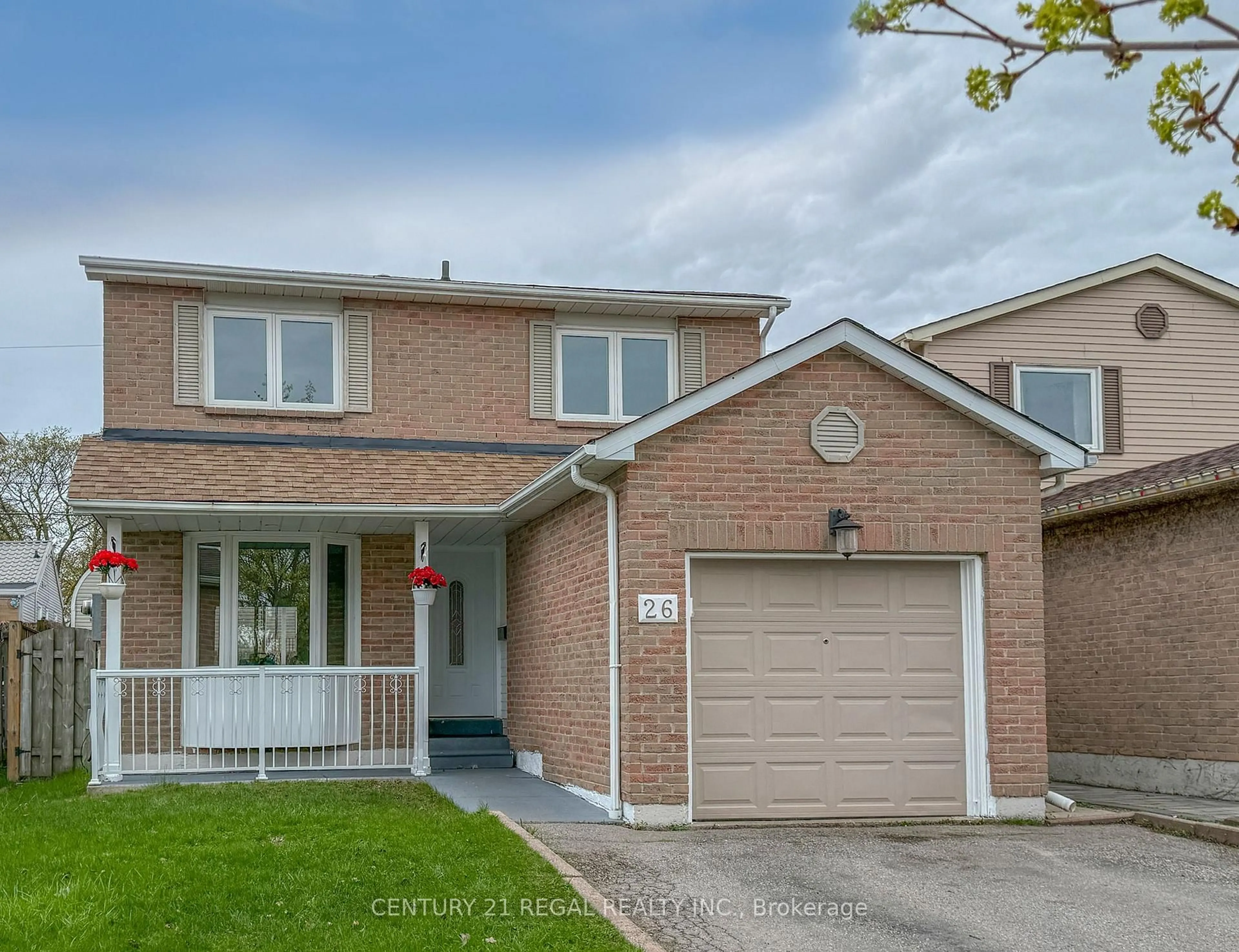 Home with brick exterior material, street for 26 Angus Dr, Ajax Ontario L1S 5B6