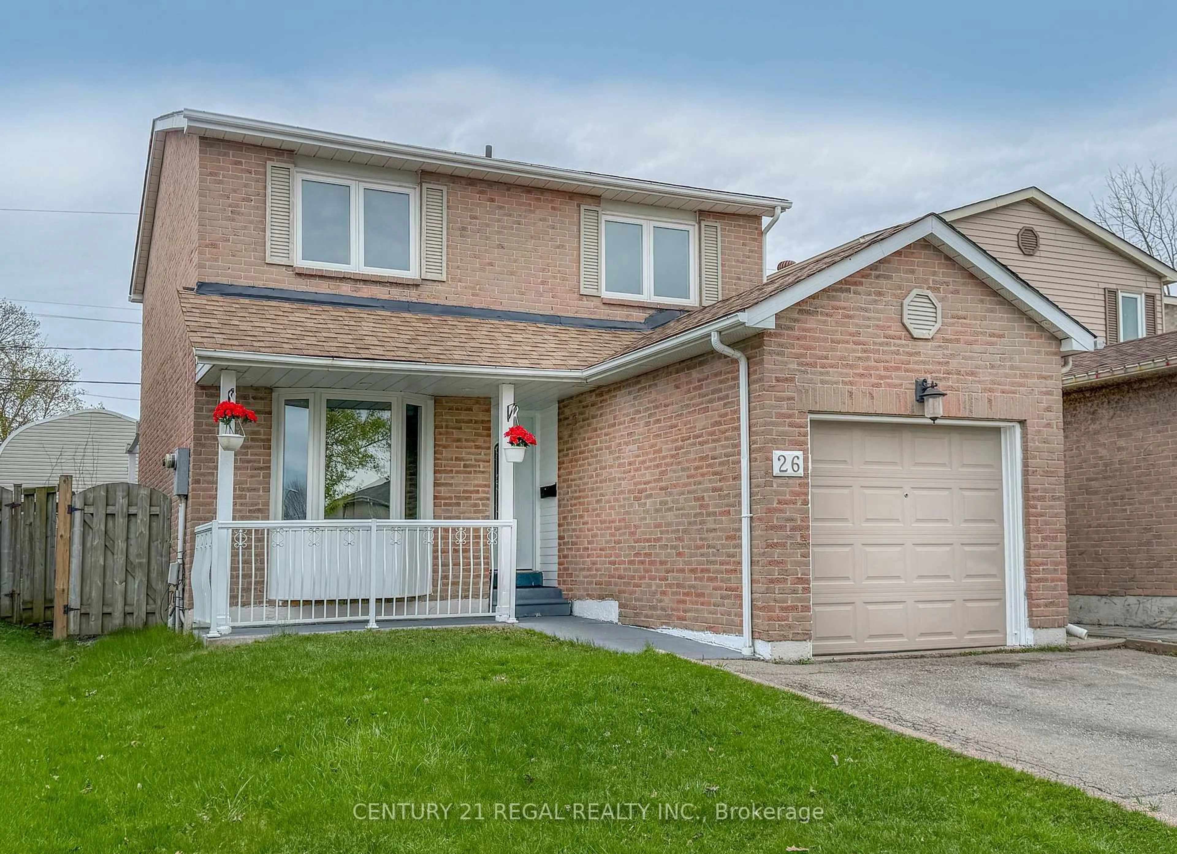 Home with brick exterior material, street for 26 Angus Dr, Ajax Ontario L1S 5B6